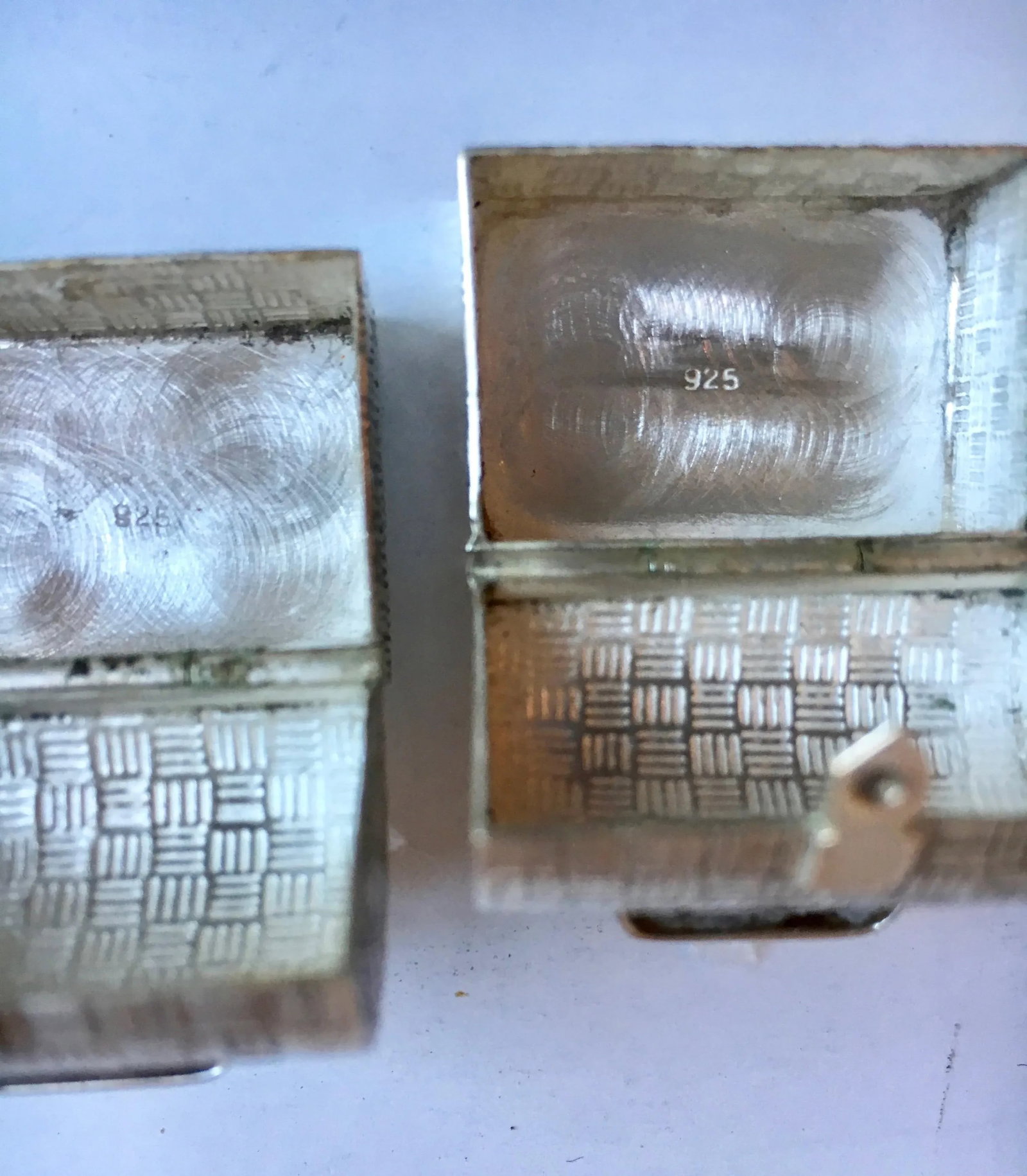 One Sterling Silver Snuff Pill Boxes - 6