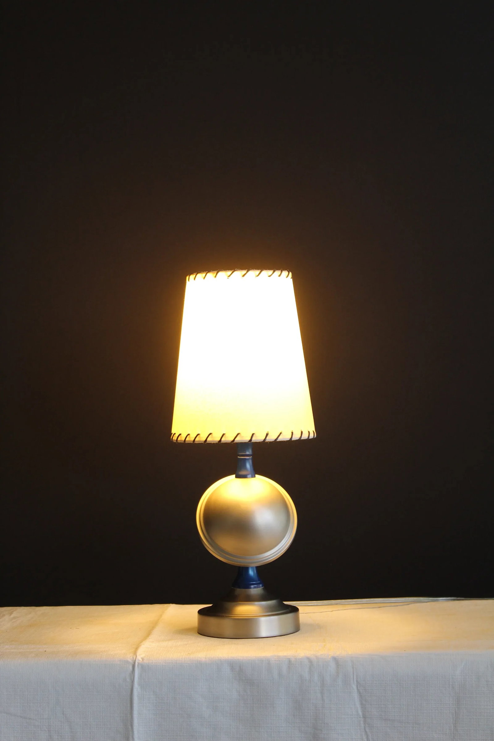 1940s Art Deco Orbital Table Lamp With Shade - 6