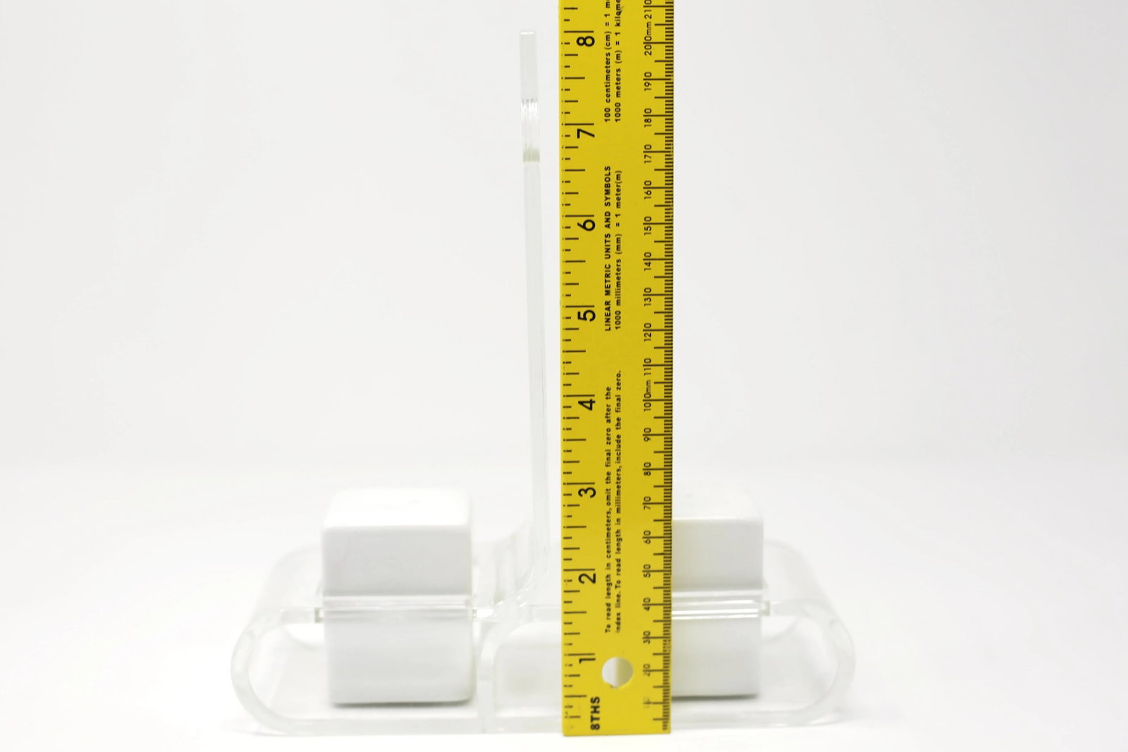 Ceramic Salt and Pepper Shakers With Lucite Holder - Set of 3 - 10