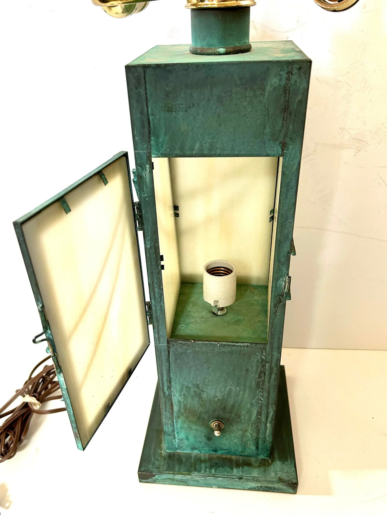 Arts and Crafts Copper Lamp - 6