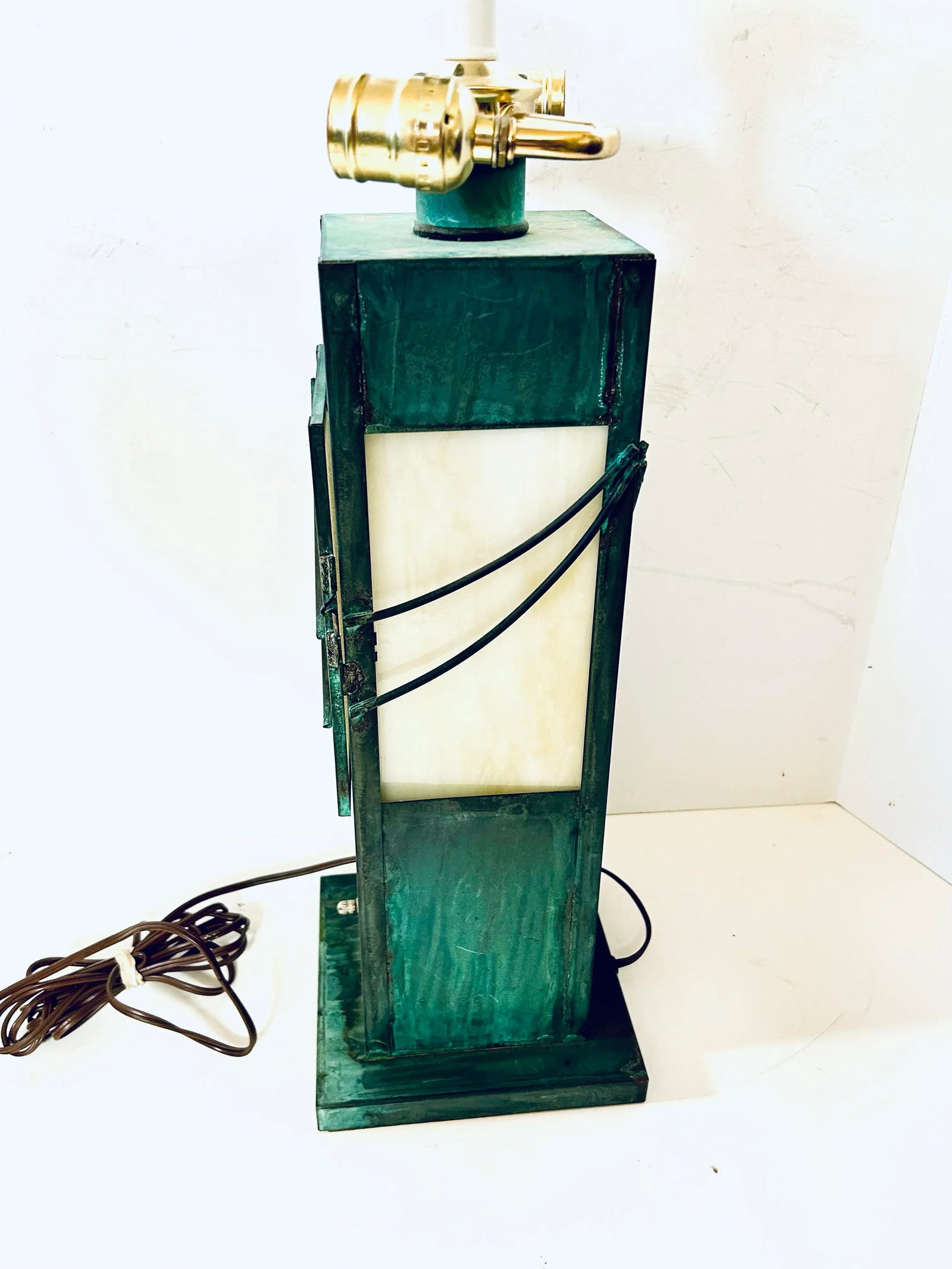 Arts and Crafts Copper Lamp - 8