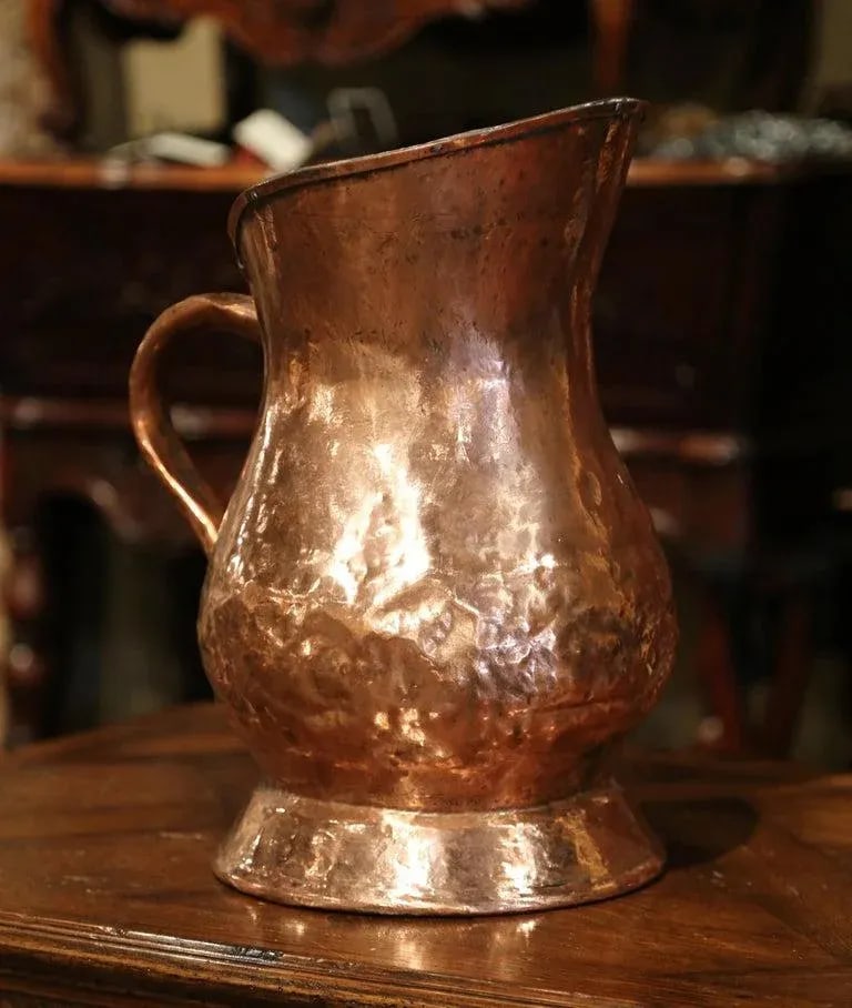 18th Century French Polished Copper Decorative Coal Bucket or Umbrella Stand - 3