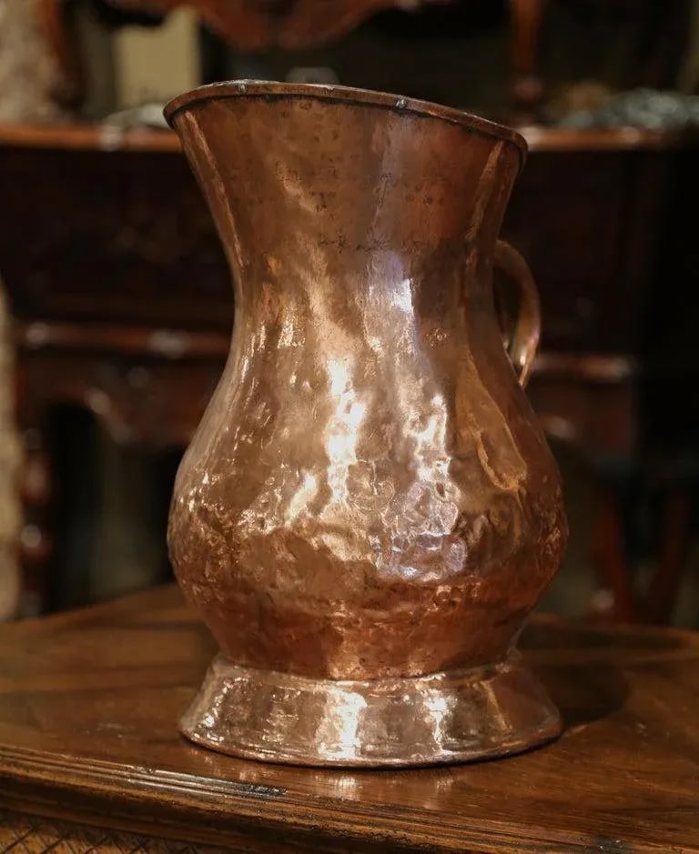 18th Century French Polished Copper Decorative Coal Bucket or Umbrella Stand - 5