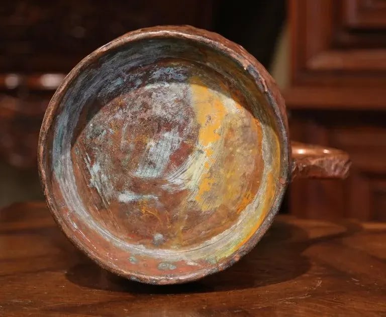 18th Century French Polished Copper Decorative Coal Bucket or Umbrella Stand - 7
