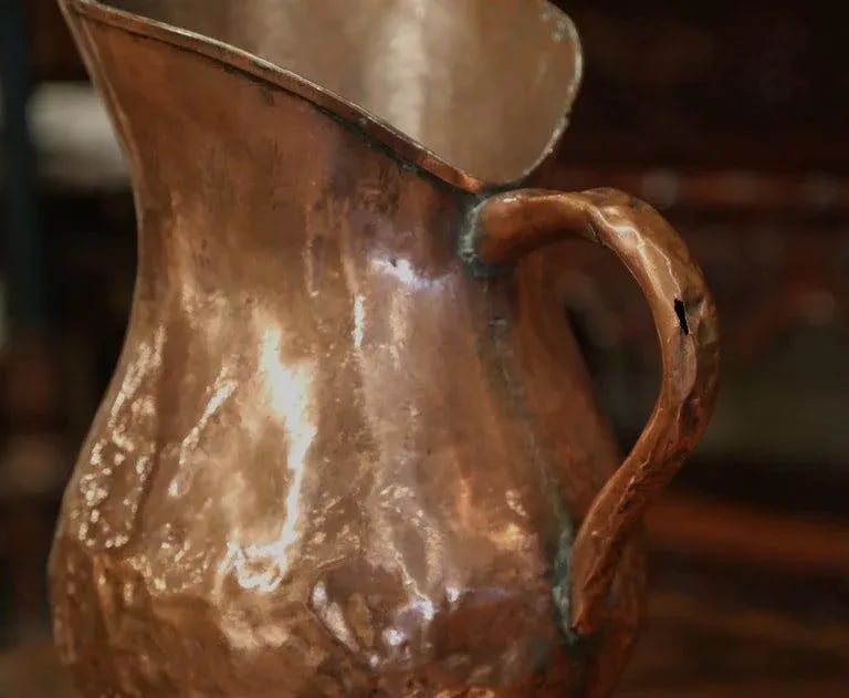 18th Century French Polished Copper Decorative Coal Bucket or Umbrella Stand - 8