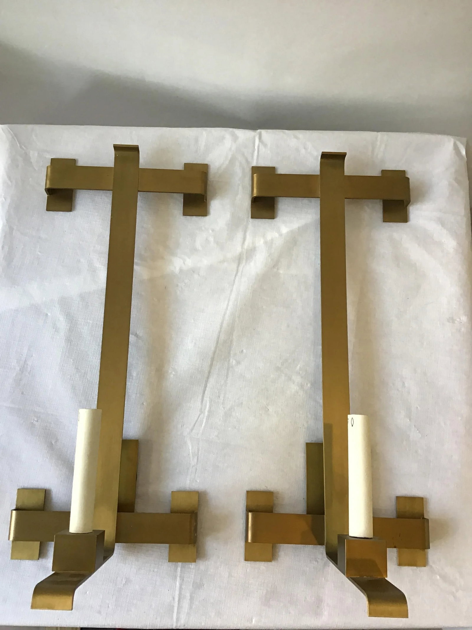 Brass Palmer Hargrave Sconces - a Pair - 2