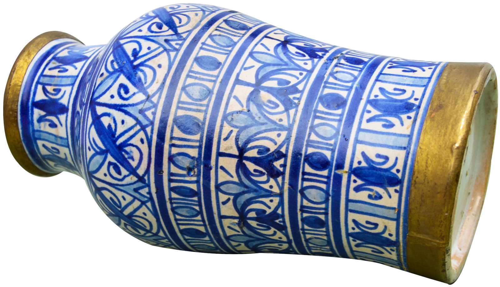 Mid 20th Century Blue-Patterned Moorish Vase - 10