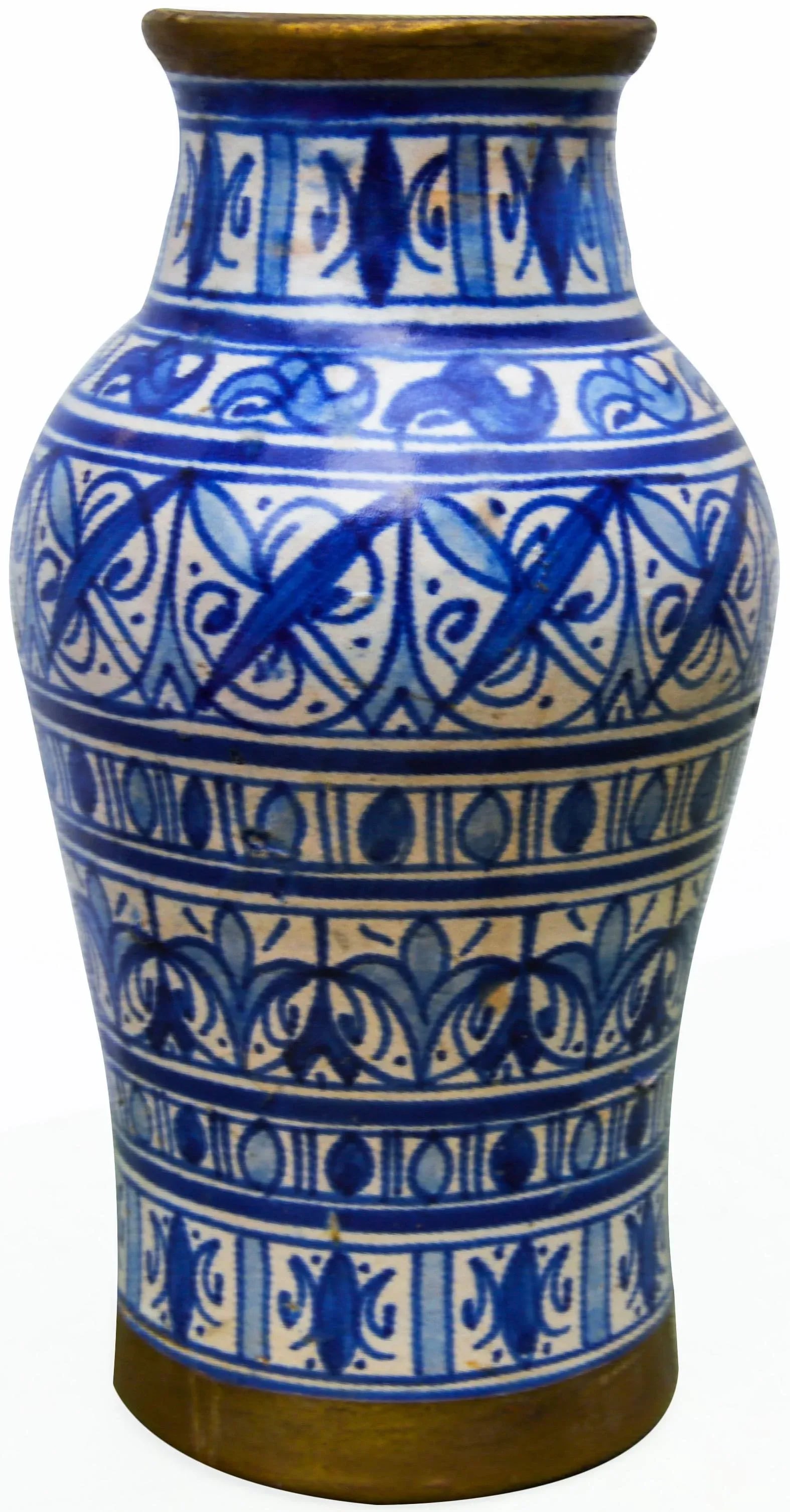 Mid 20th Century Blue-Patterned Moorish Vase - 2