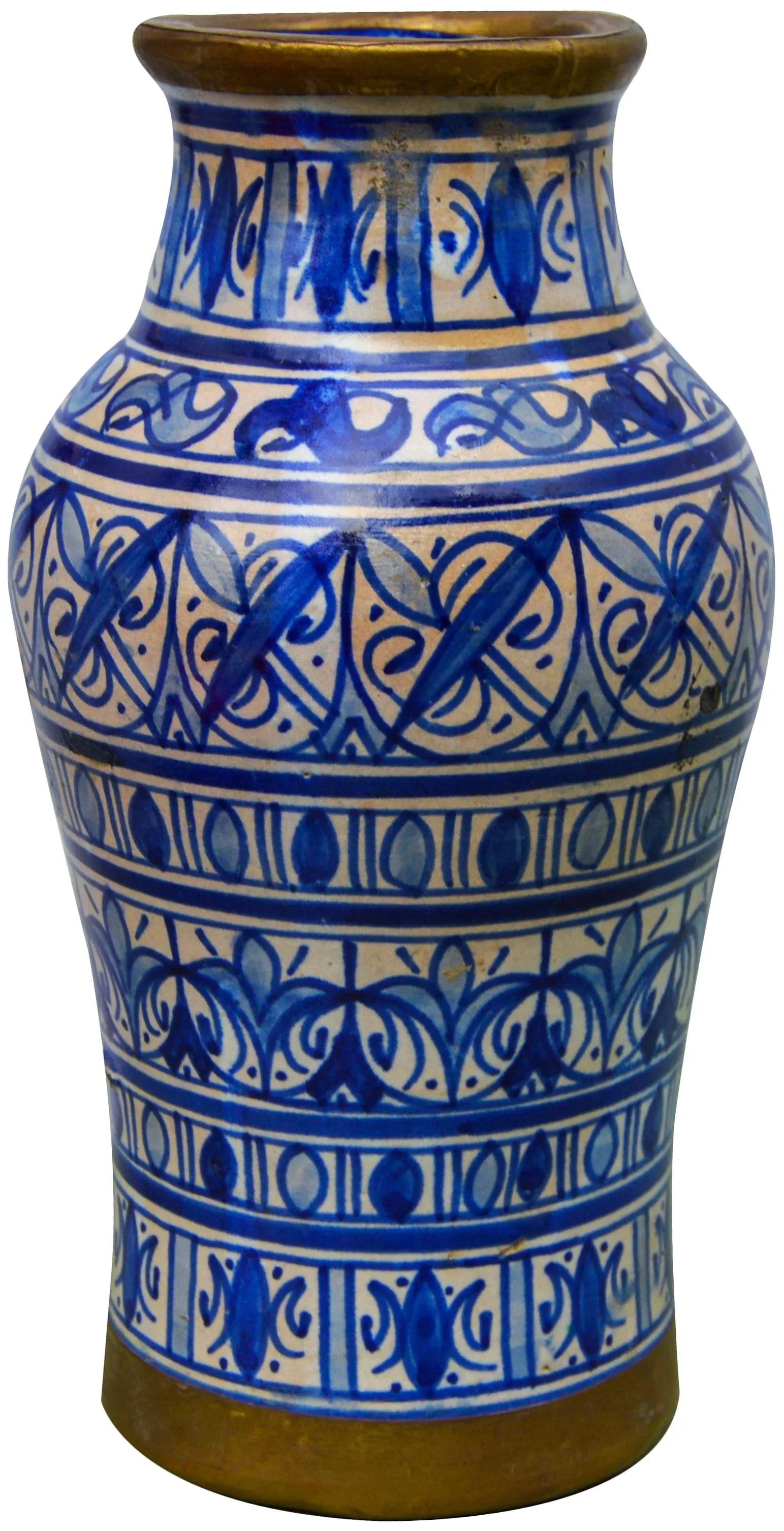 Mid 20th Century Blue-Patterned Moorish Vase - 3