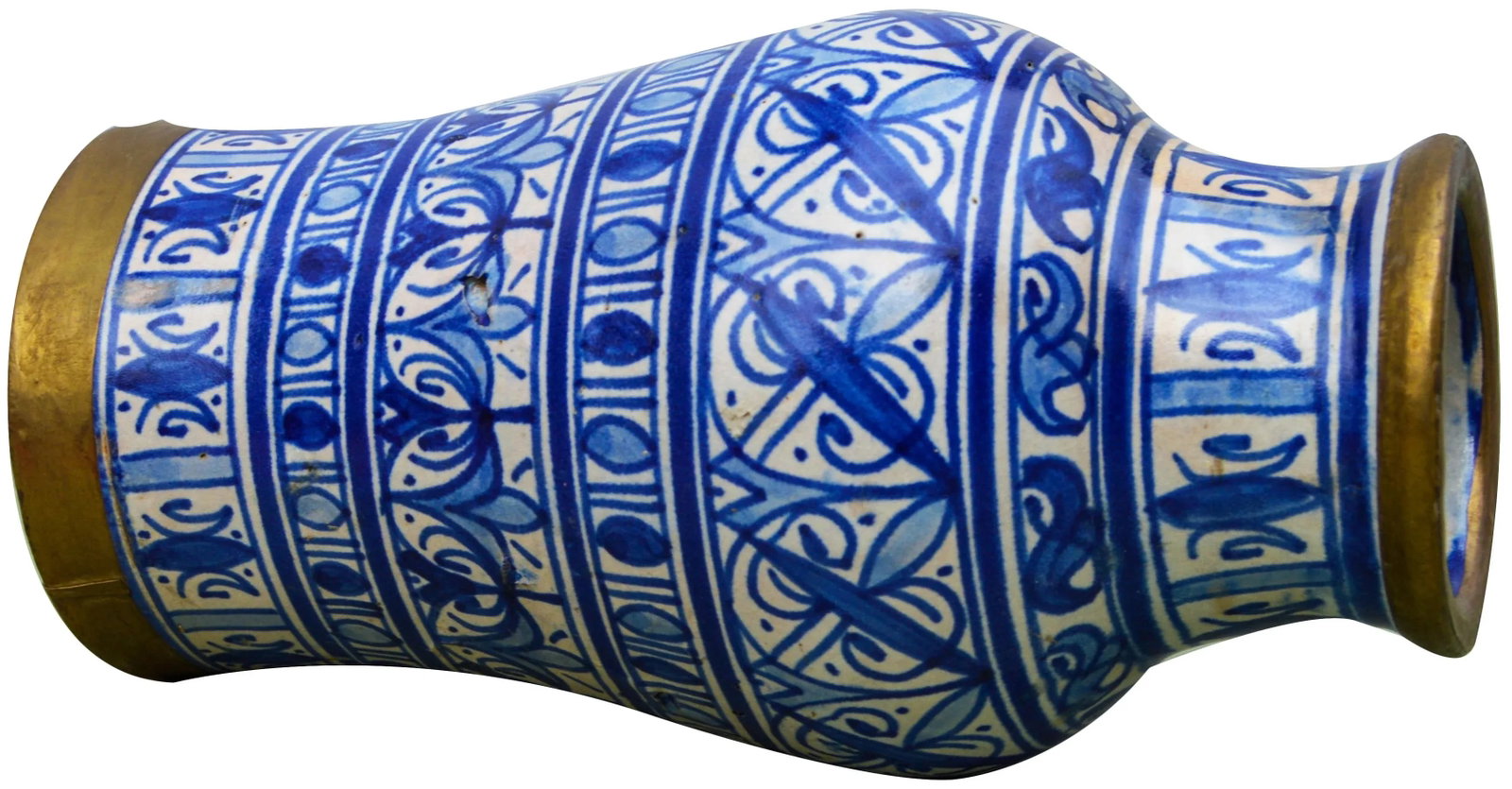 Mid 20th Century Blue-Patterned Moorish Vase - 6
