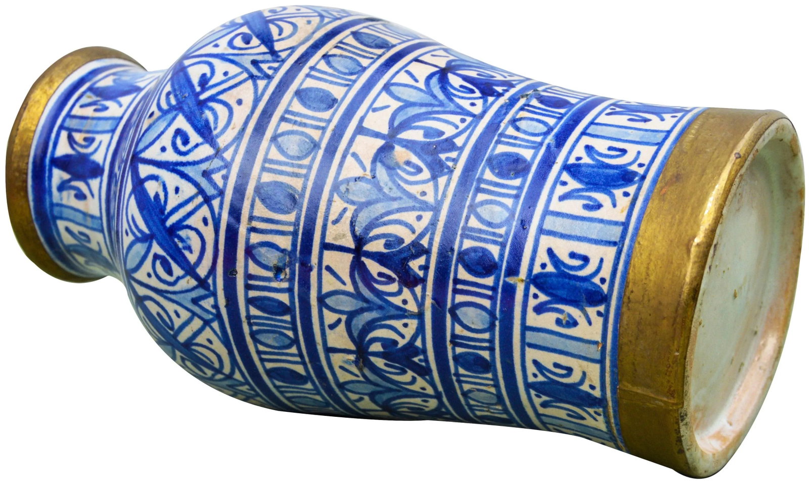 Mid 20th Century Blue-Patterned Moorish Vase - 9