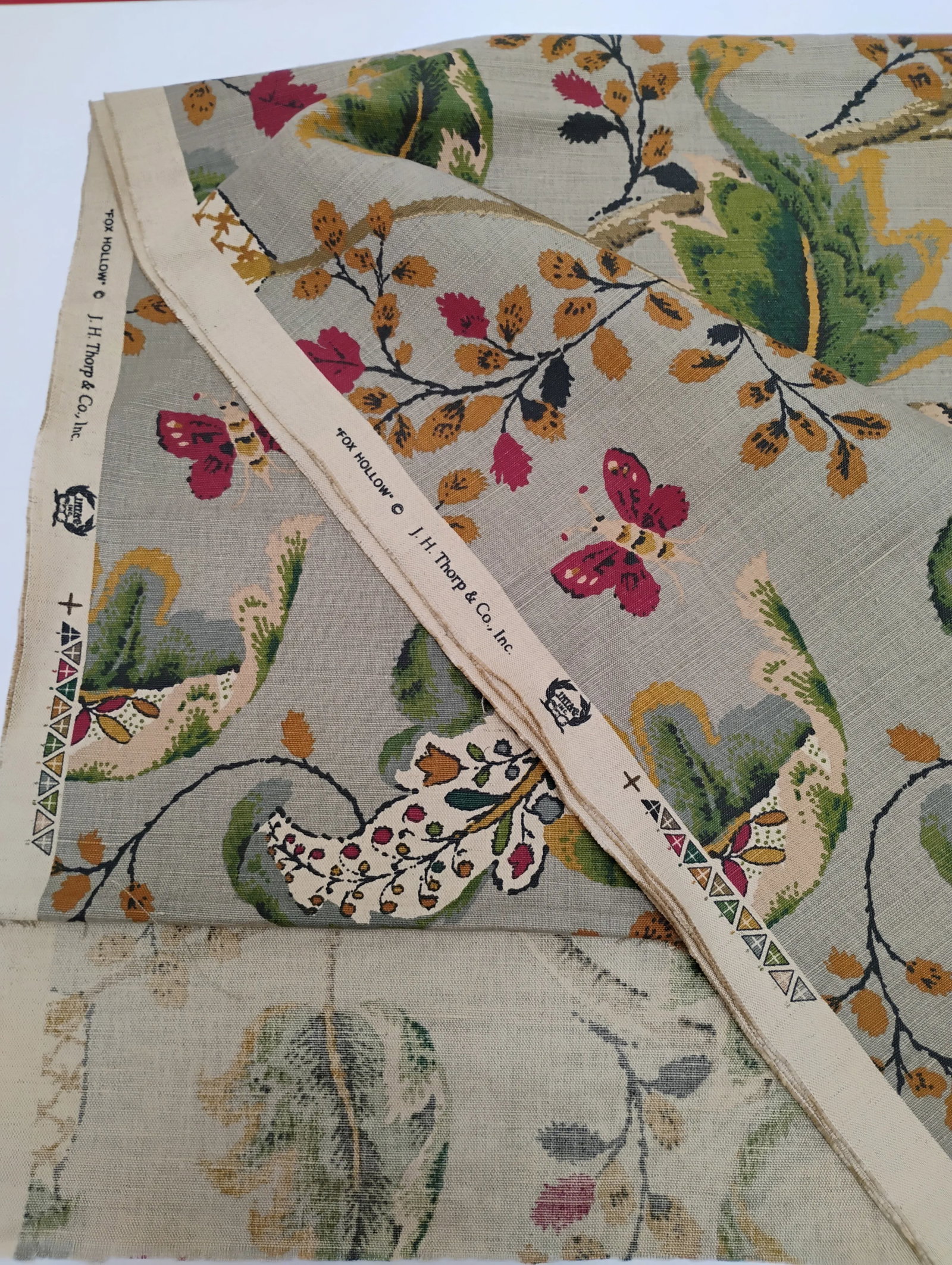 Schumacher / Jh. Thorp "Fox Hollow" Fabric- 5.5 Yards - 3