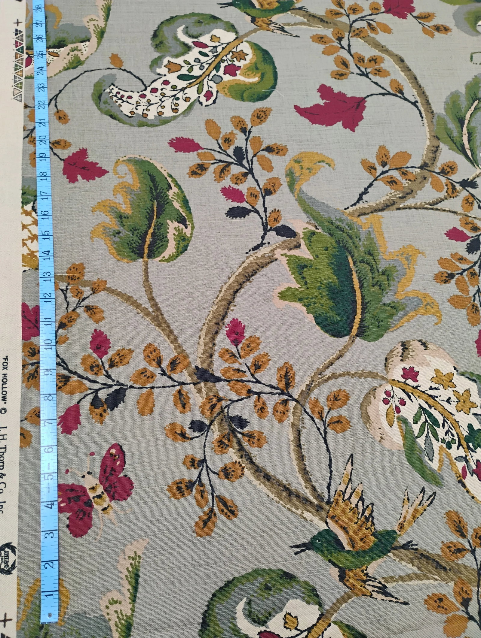 Schumacher / Jh. Thorp "Fox Hollow" Fabric- 5.5 Yards - 4