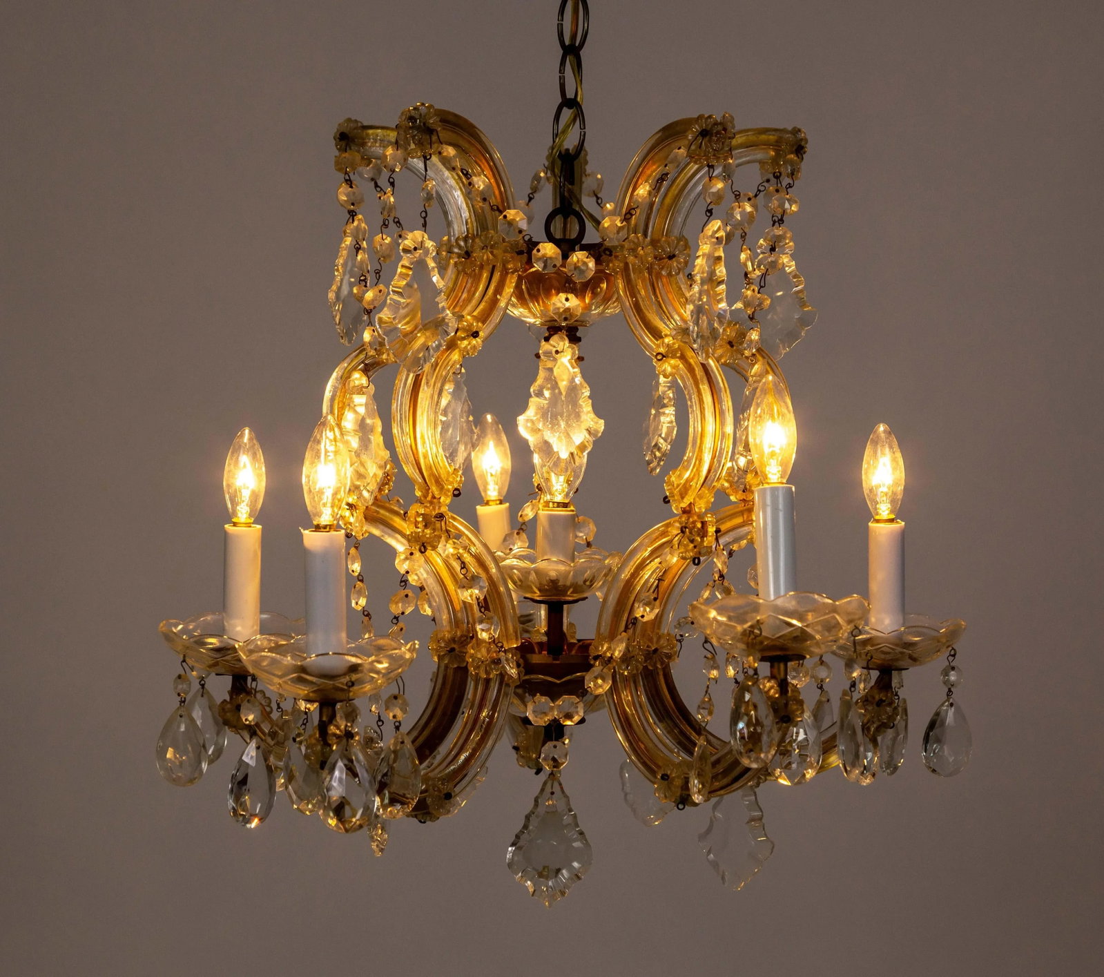 1950s Maria Theresa 6-Light Chandelier - 11
