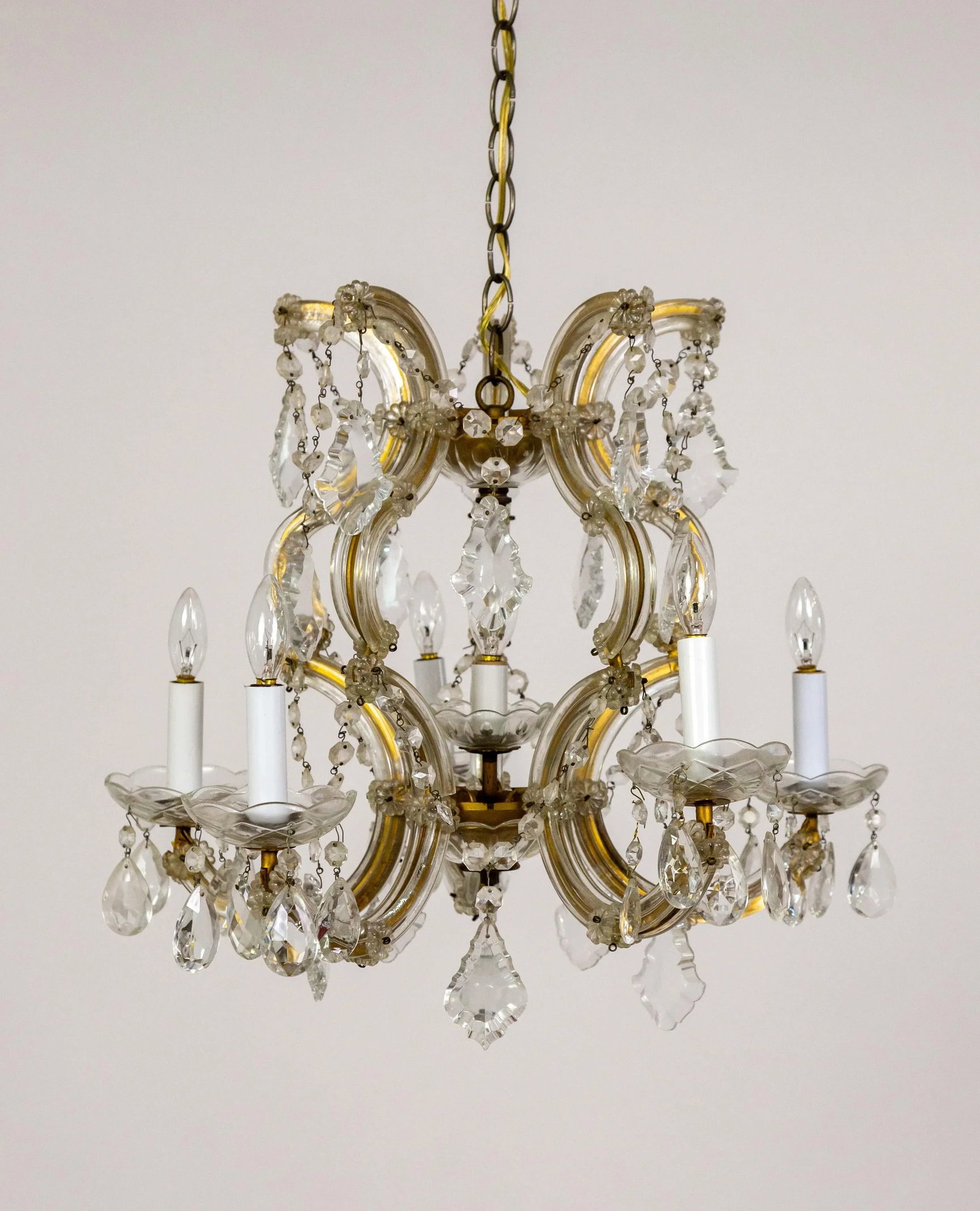 1950s Maria Theresa 6-Light Chandelier - 5