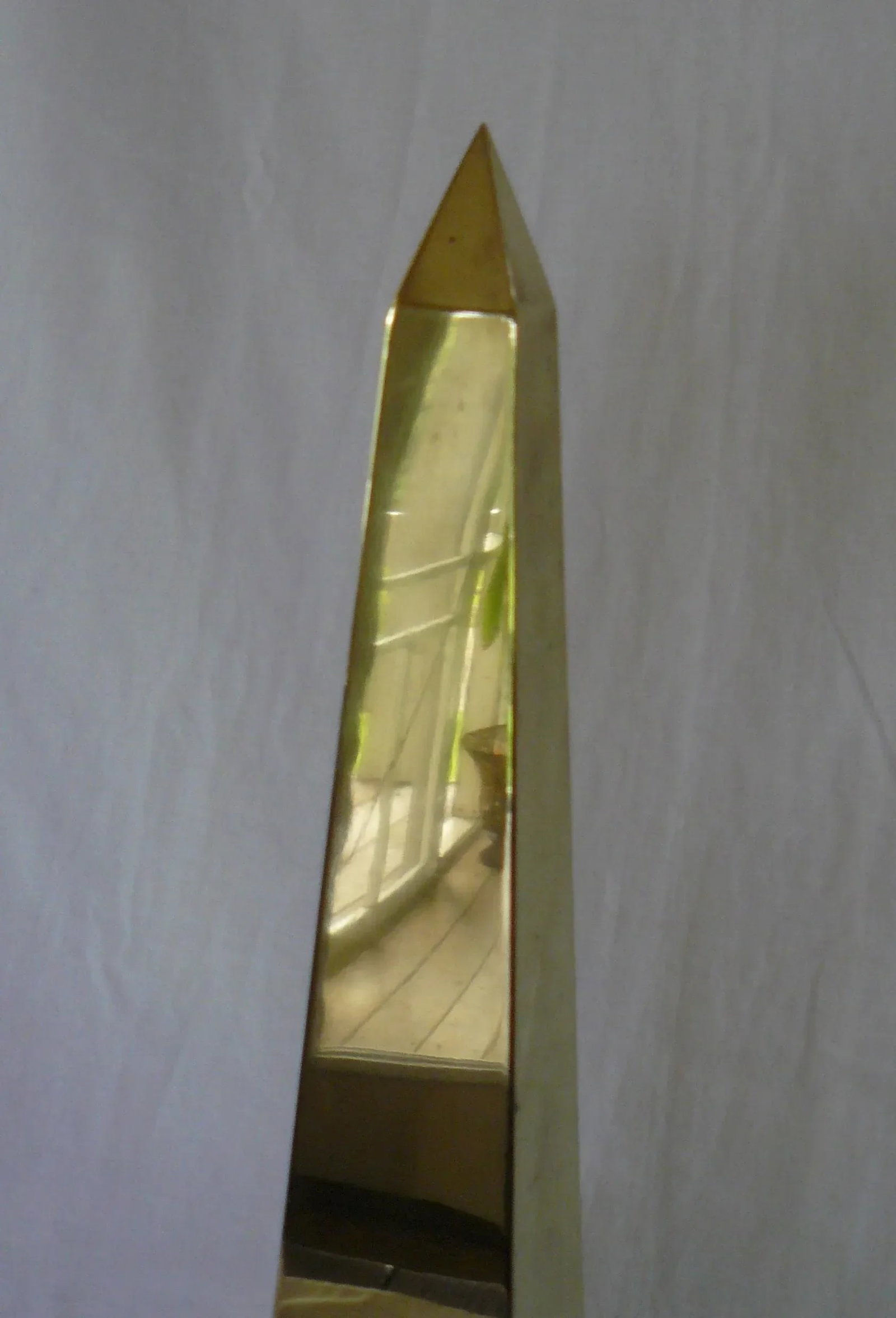 Pair of Vintage Brass Obelisks - 4