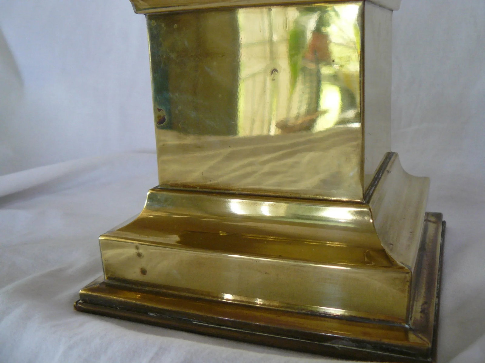 Pair of Vintage Brass Obelisks - 5
