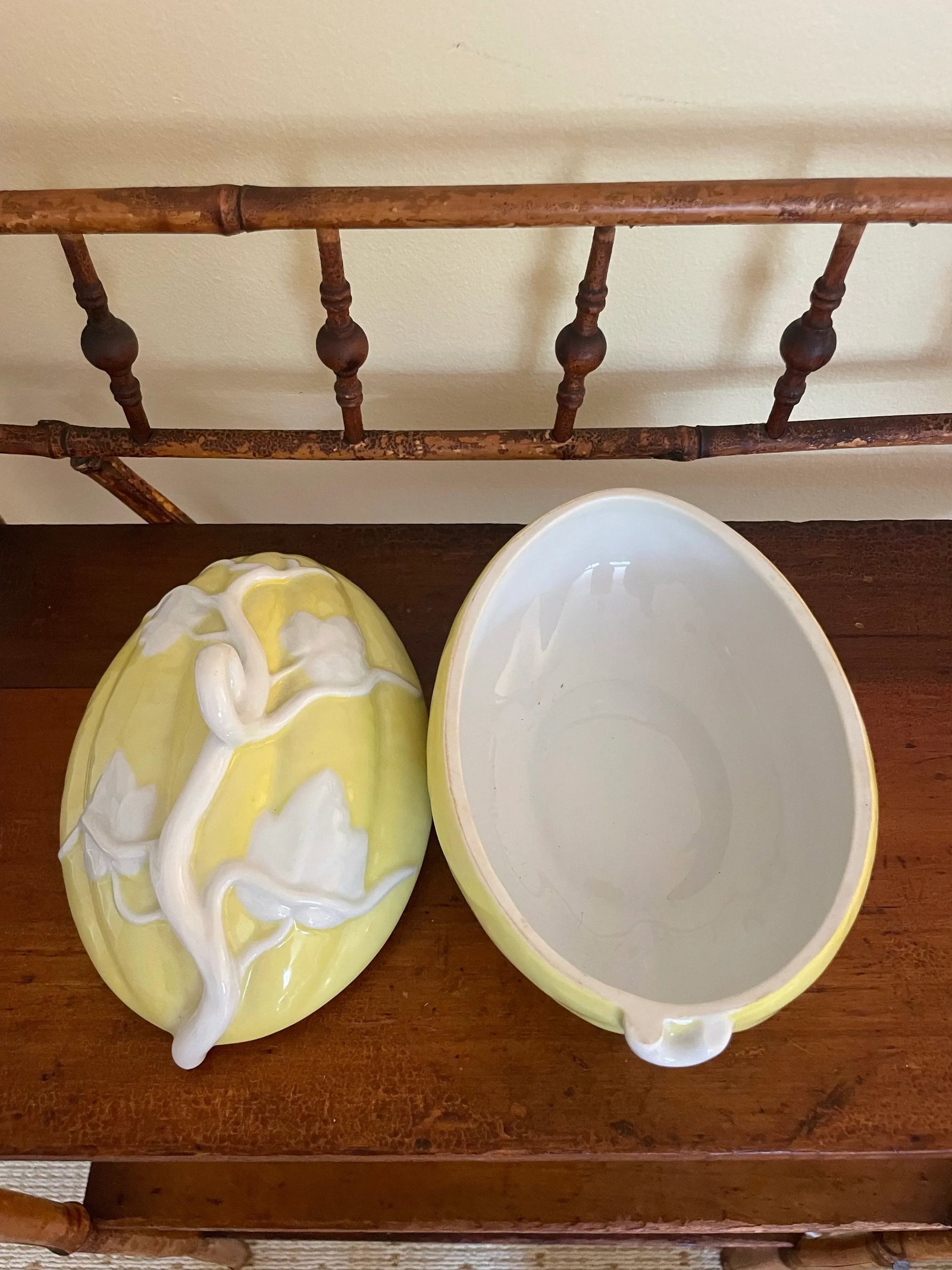 Vintage Mottahedeh Majolica Melon Squash Tureen - 4