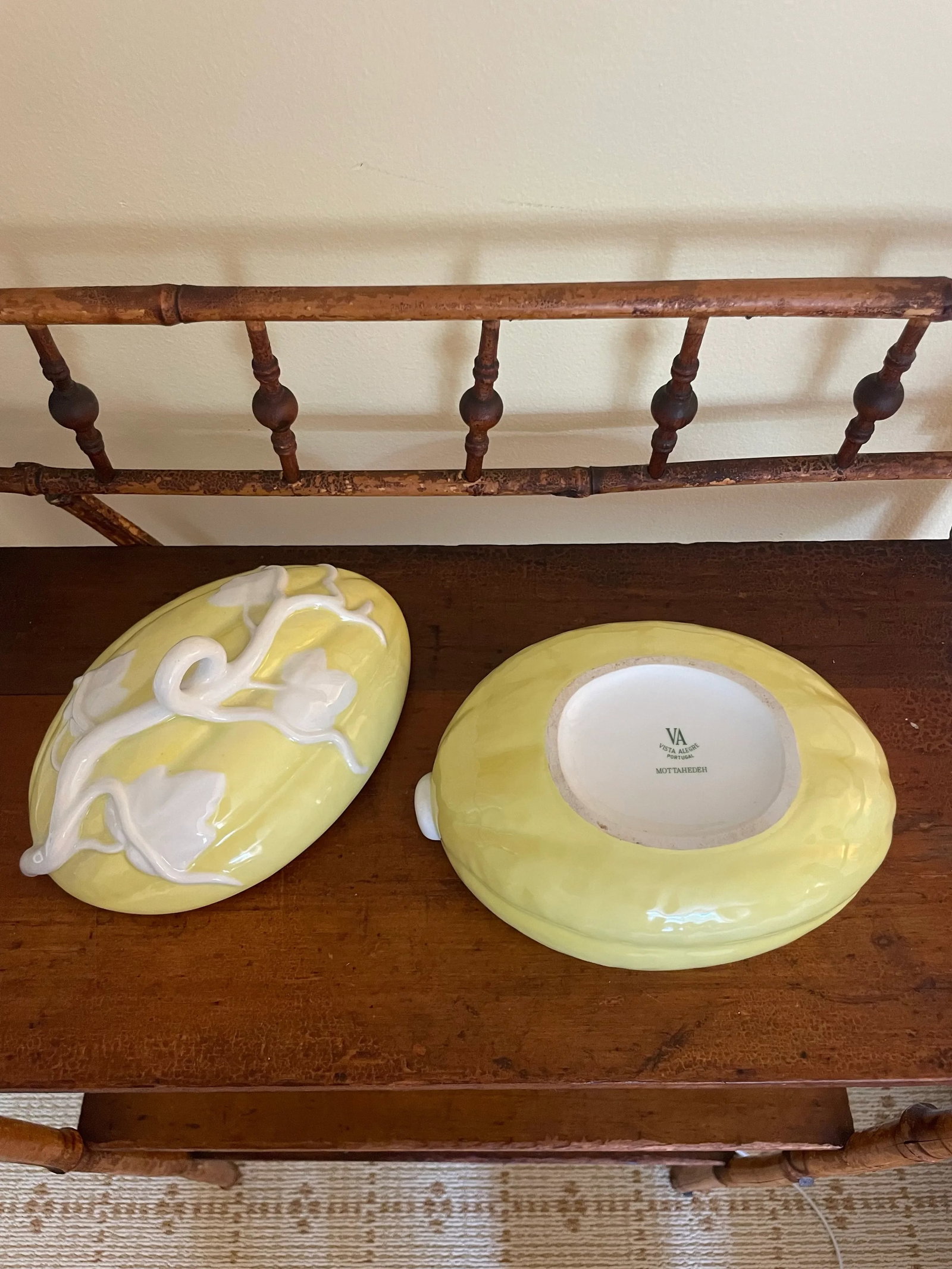 Vintage Mottahedeh Majolica Melon Squash Tureen - 5