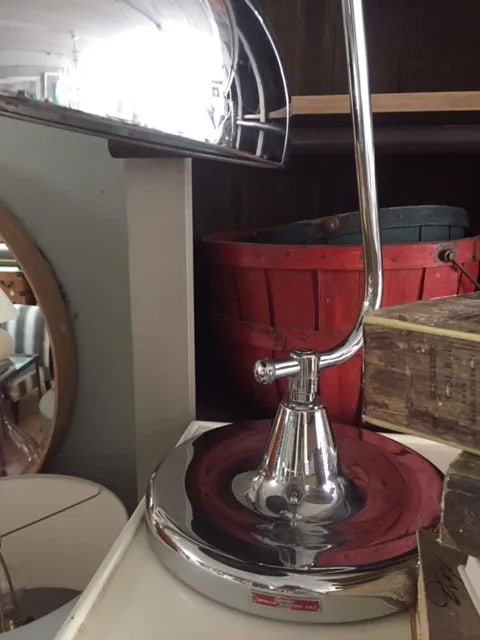 1930's Original Nickel Plated Jeweler's Lamp - 2