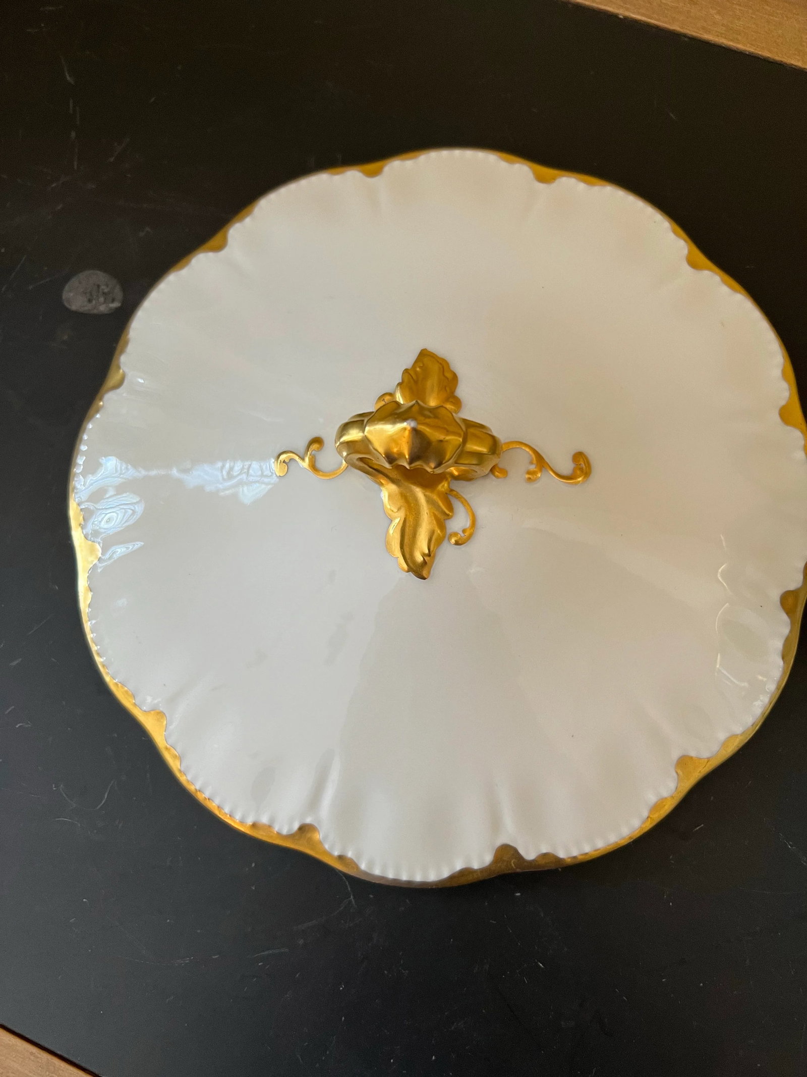 1920s Haviland Limoges Round Covered Vegetable - 2