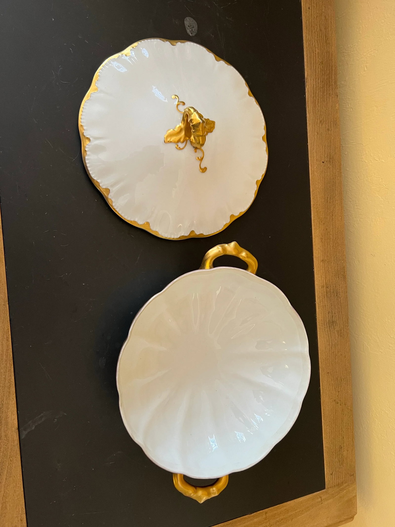 1920s Haviland Limoges Round Covered Vegetable - 3
