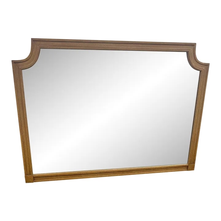 1960s Heywood Wakefield Style Mid-Century Modern Wall Mirror: Make a statement with our Heywood Wakefield Style MCM Wall Mirror. Crafted with precision and attention to detail, this mirror not only reflects your image but also reflects your unique style.
