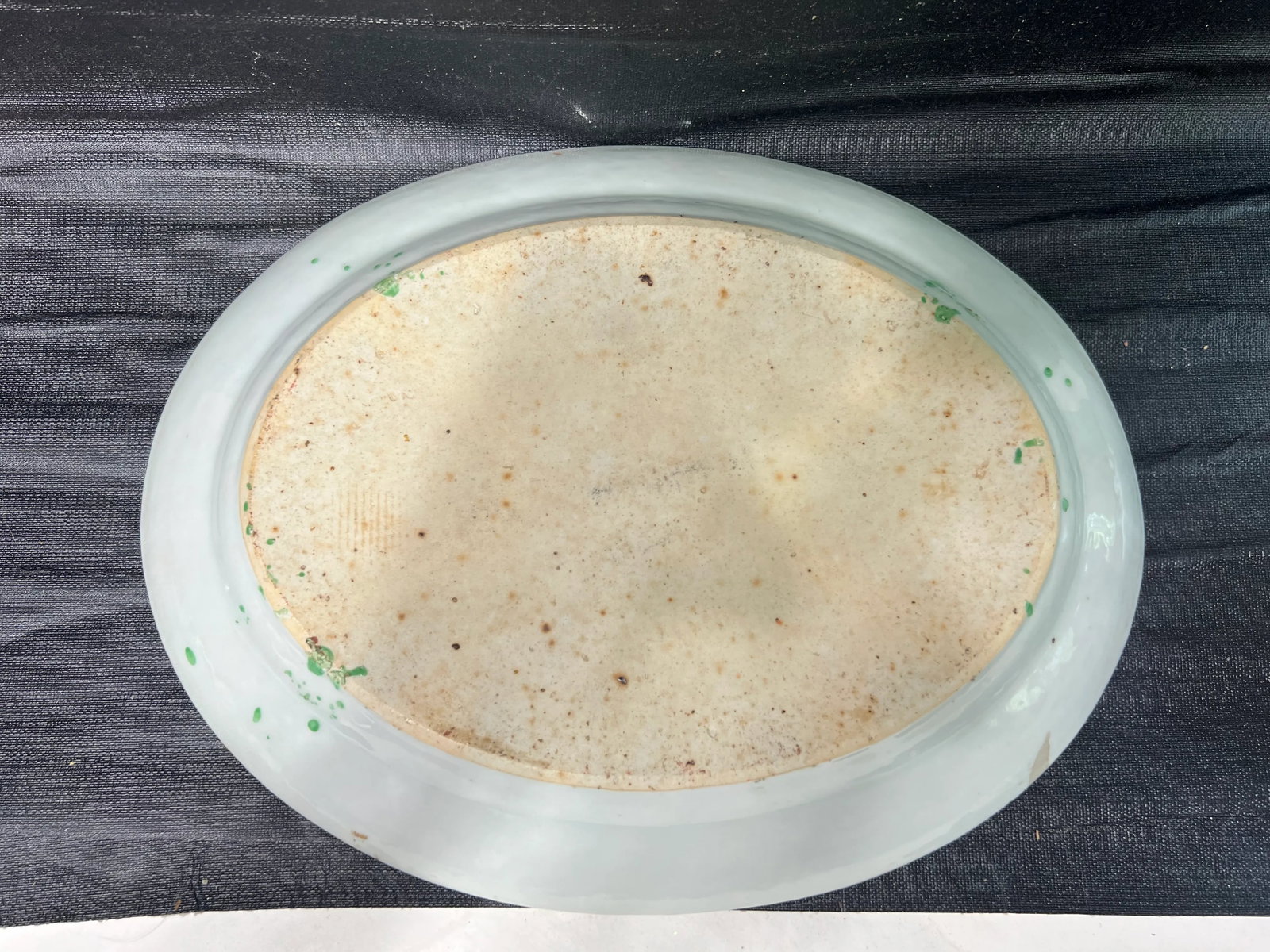 Antique 19th Century Chinese Antique Export Porcelain Rose Medallion Oval Platter - 5