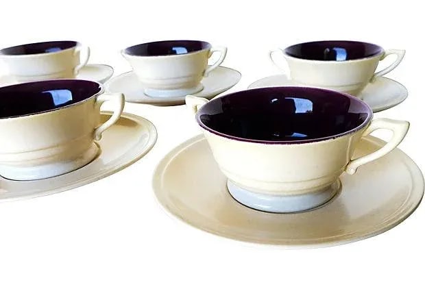Midcentury Franciscan "Montecito" Bouillabaisse Bowls - Set of 6 - 7