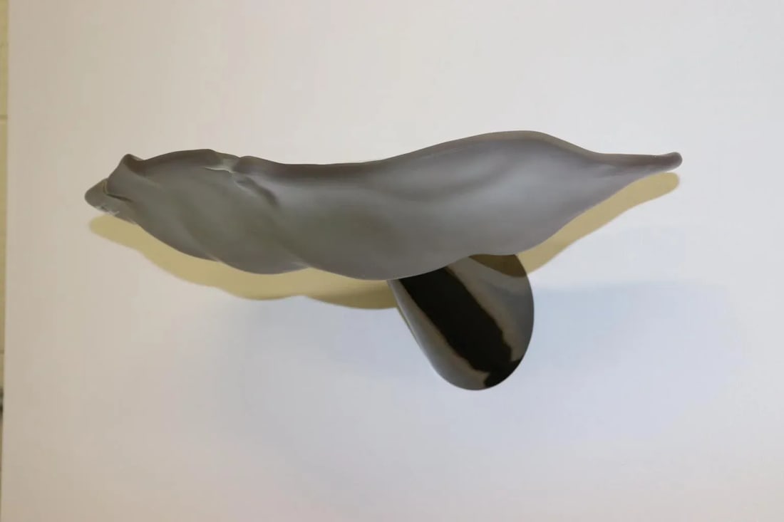 Carlo Nason "Lithos" Alexandrite Murano Hand Cast Glass Wall Lamp, Mid-Century Modern - 3