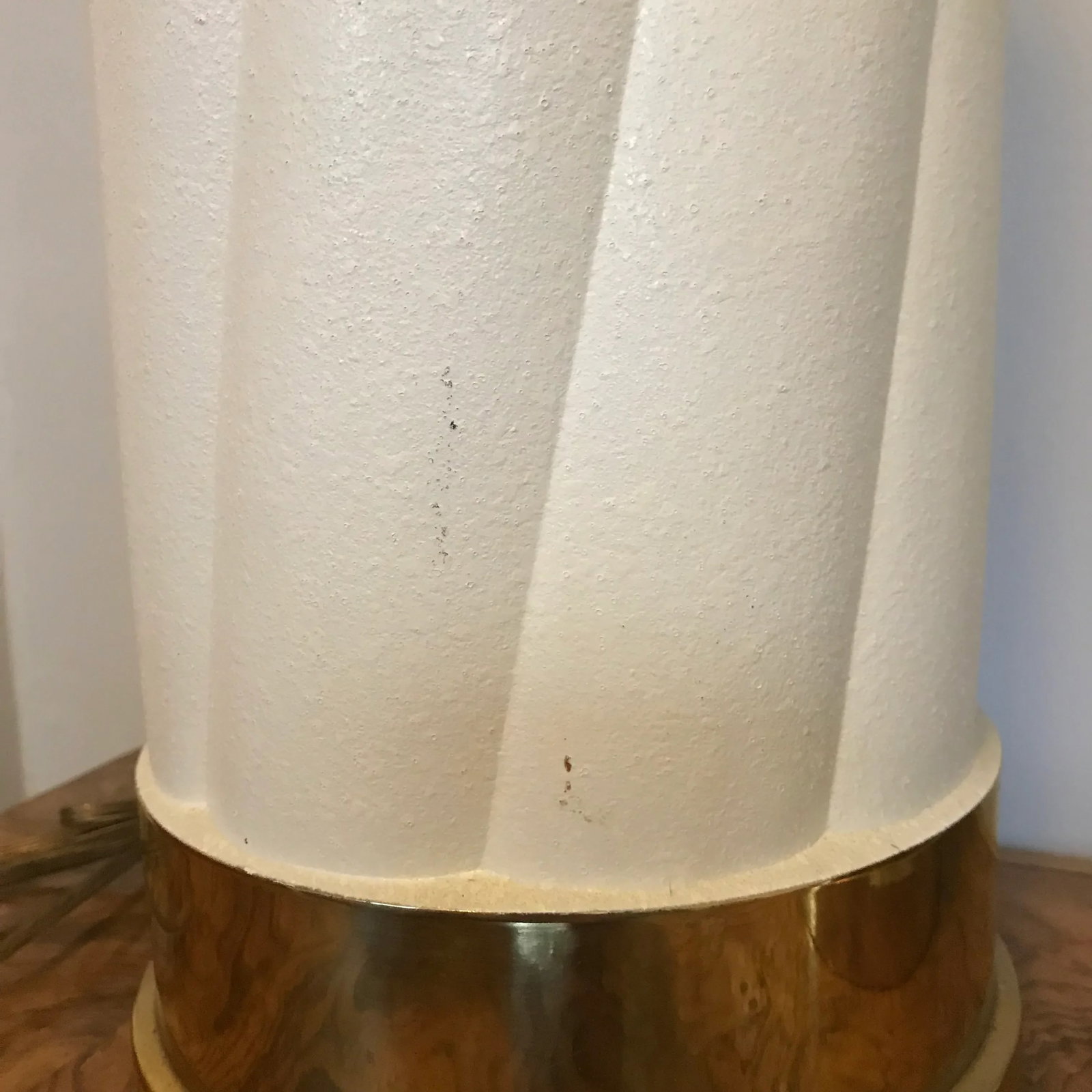 1980s Brass & Enamel Lamps - a Pair - 6