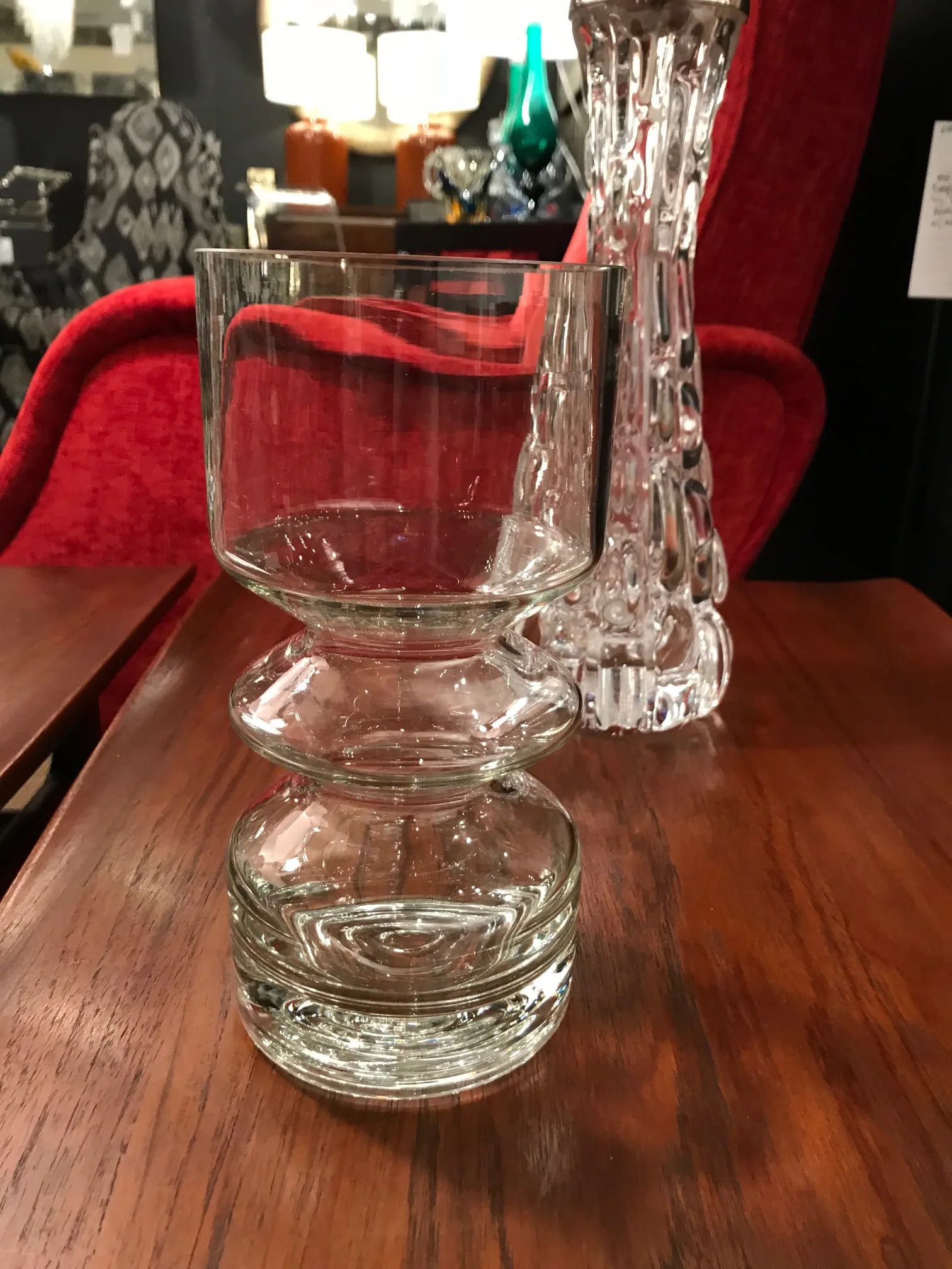 Mid-Century Modern Blown Glass Vase From Finland by Riihimaen Lasi Oy - 4