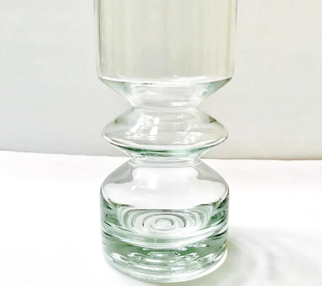 Mid-Century Modern Blown Glass Vase From Finland by Riihimaen Lasi Oy - 5