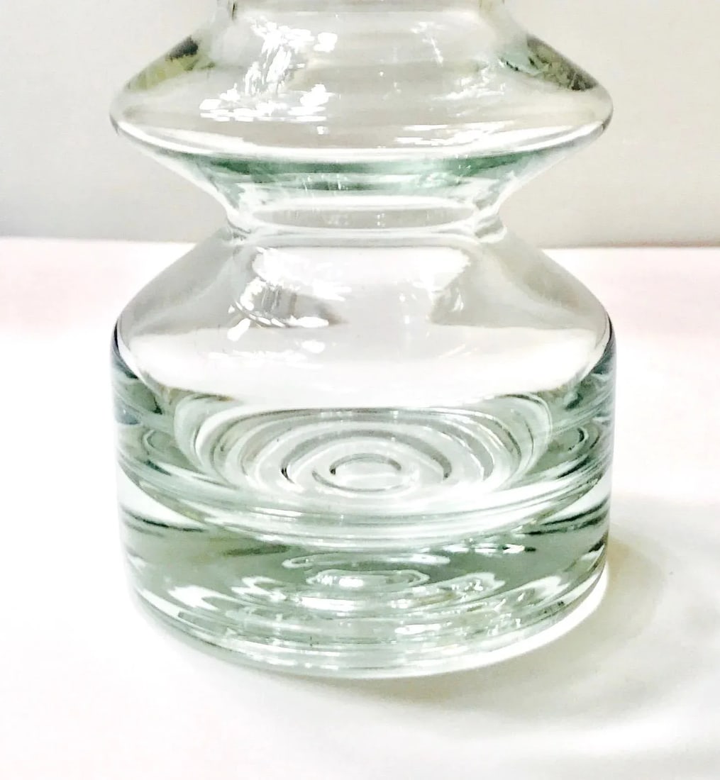 Mid-Century Modern Blown Glass Vase From Finland by Riihimaen Lasi Oy - 6