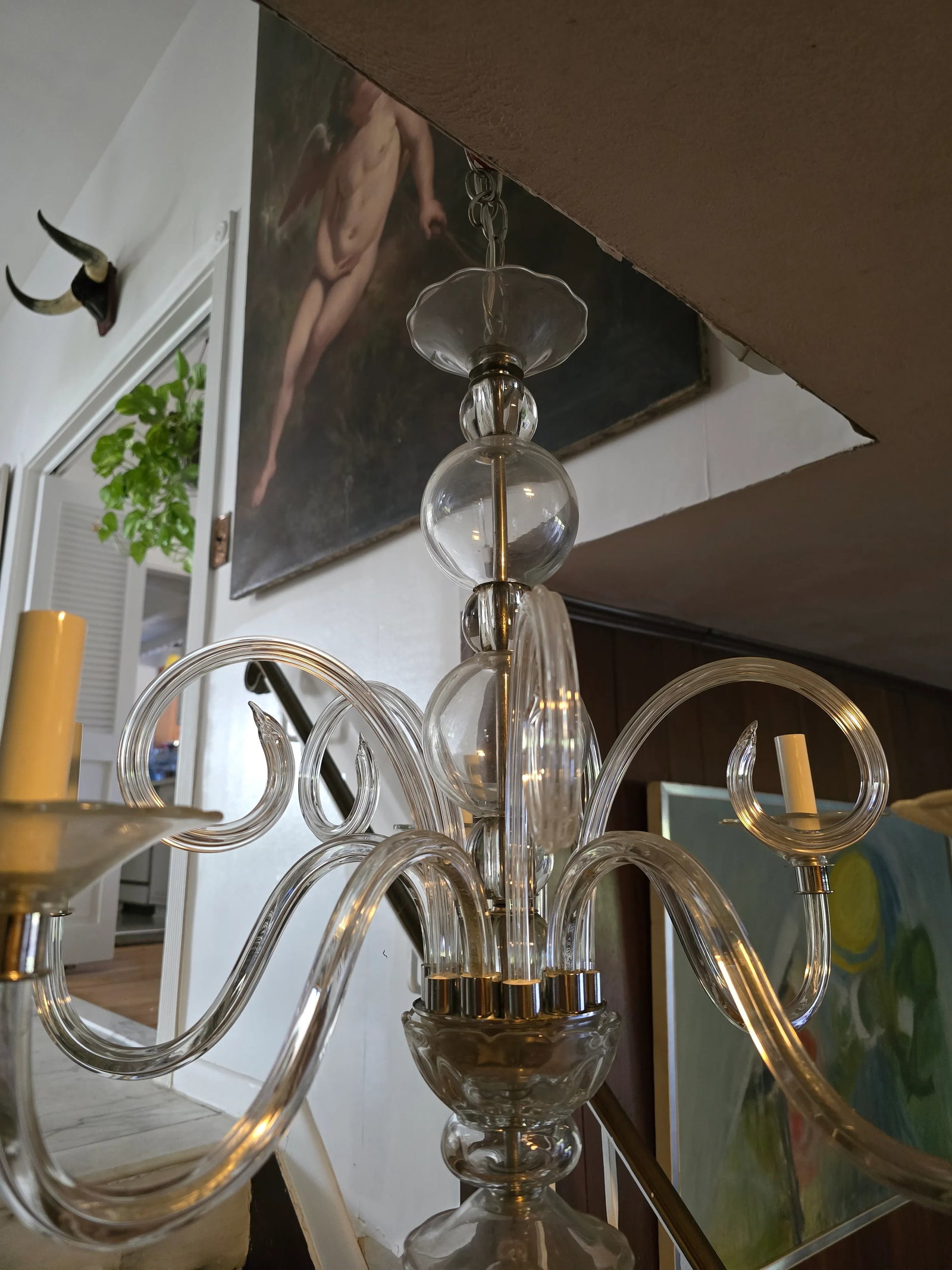 Mid-Century Vintage Venetian Murano Style Chandelier - 2