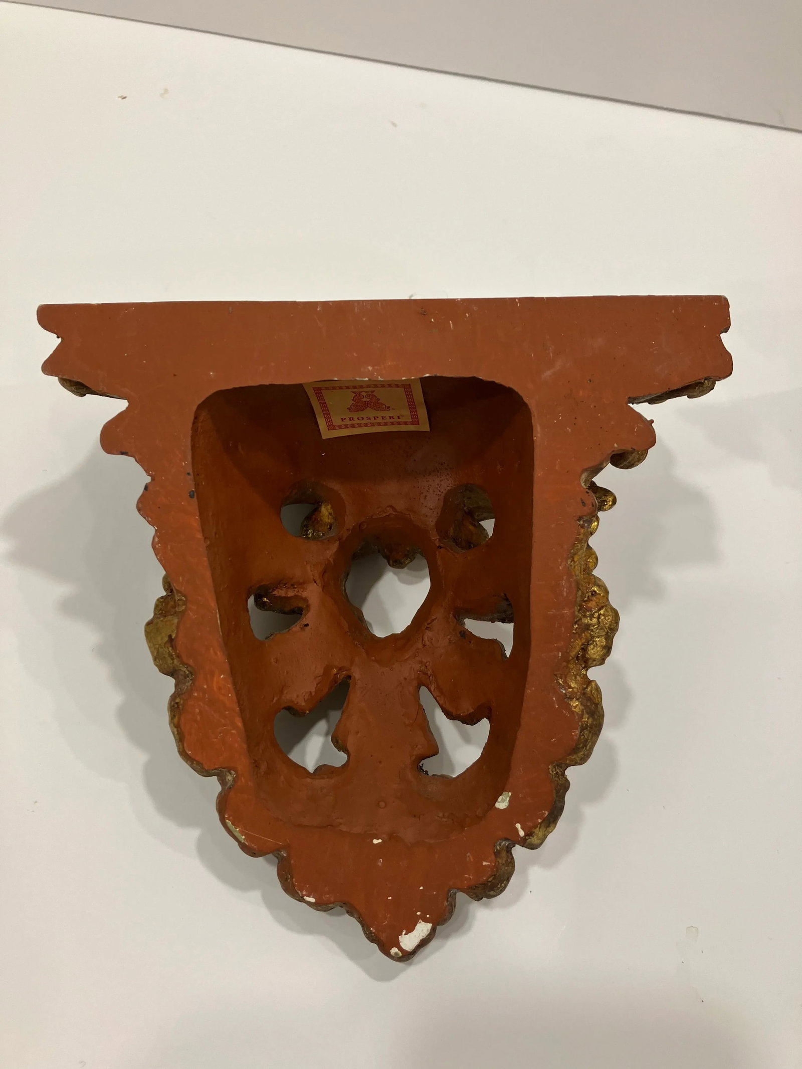 Pair of 1960s Italian Gold Leaf Brackets - 6