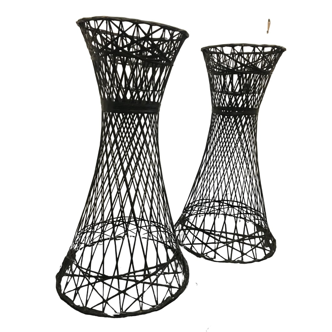 Vintage Woodard Style Plant Stands- A Pair - 9