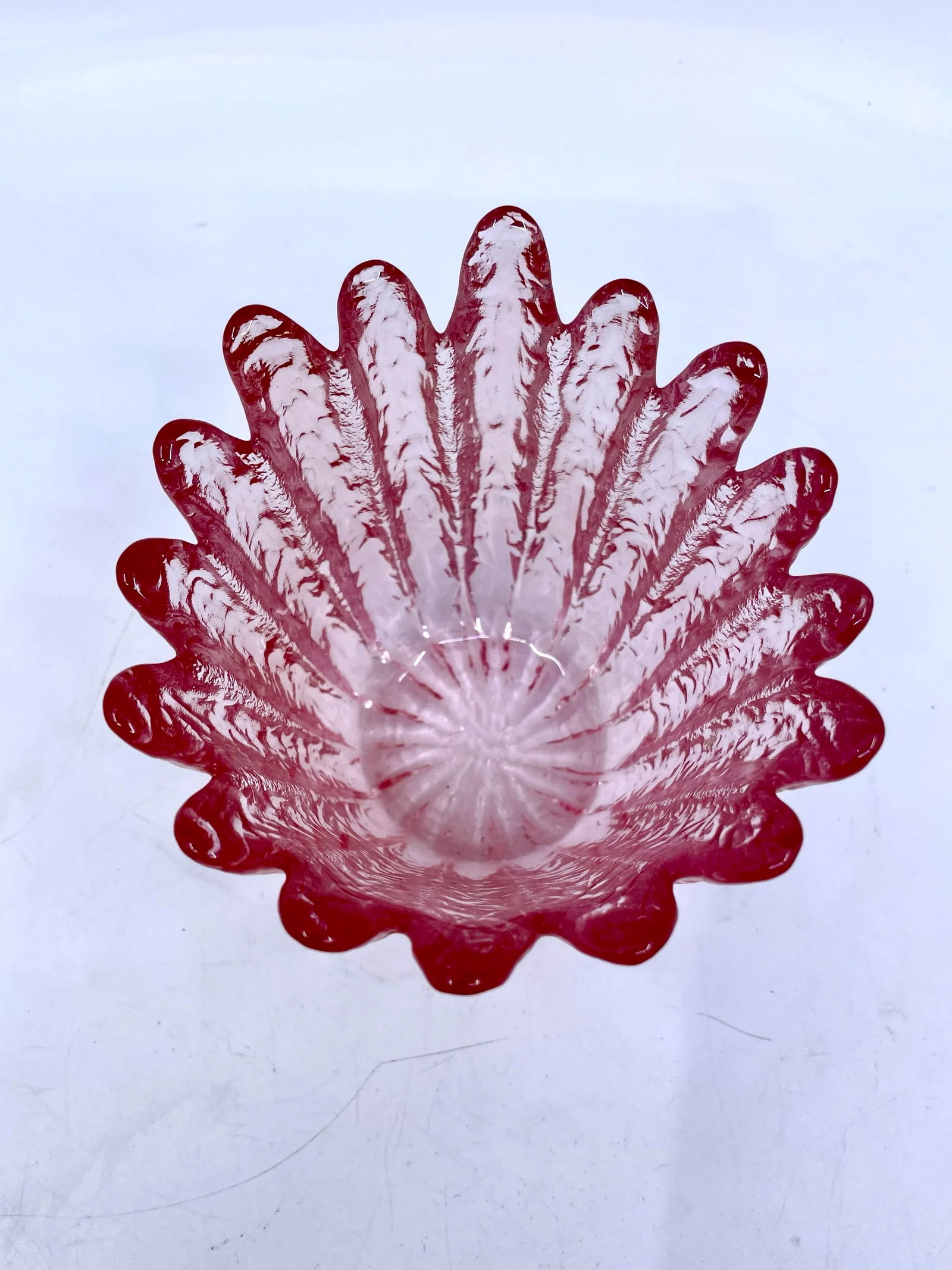 Vintage 1970s Pink Blenko Glass Small Glass Bowl/ Votive Holder - 3