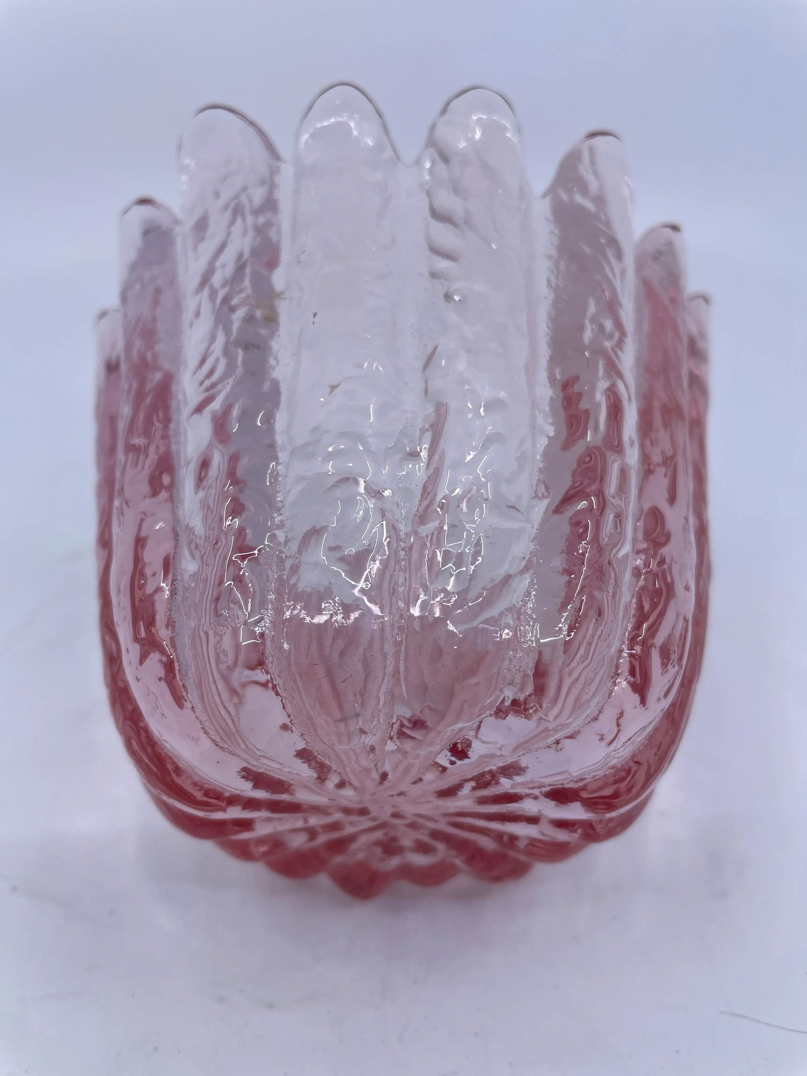 Vintage 1970s Pink Blenko Glass Small Glass Bowl/ Votive Holder - 8