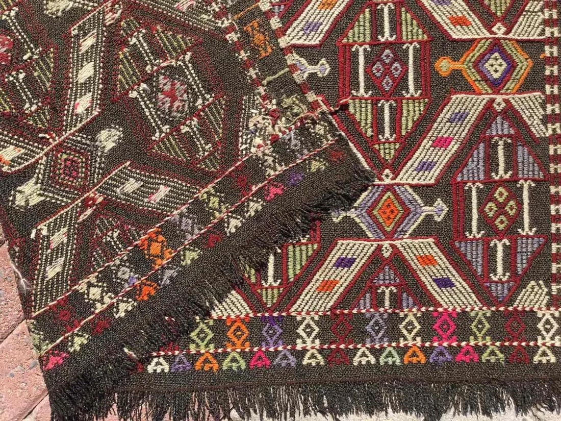 Vintage Tribal Kilim Rug - 53" X 72" - 10