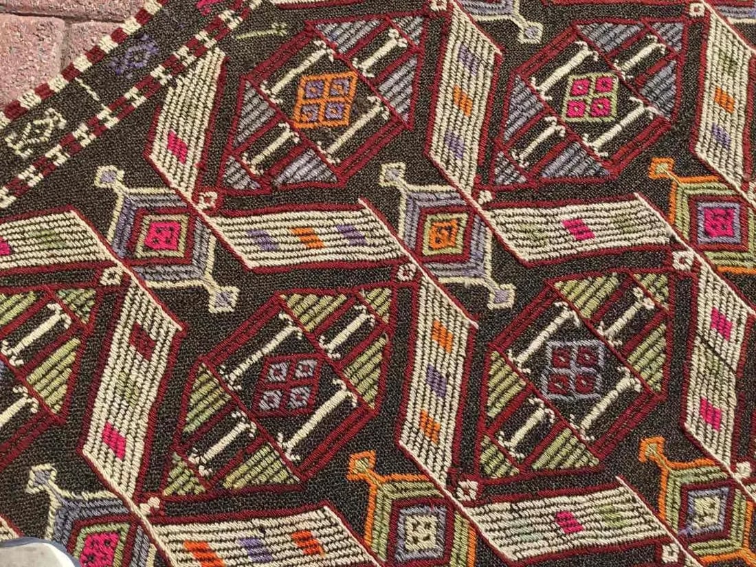 Vintage Tribal Kilim Rug - 53" X 72" - 5