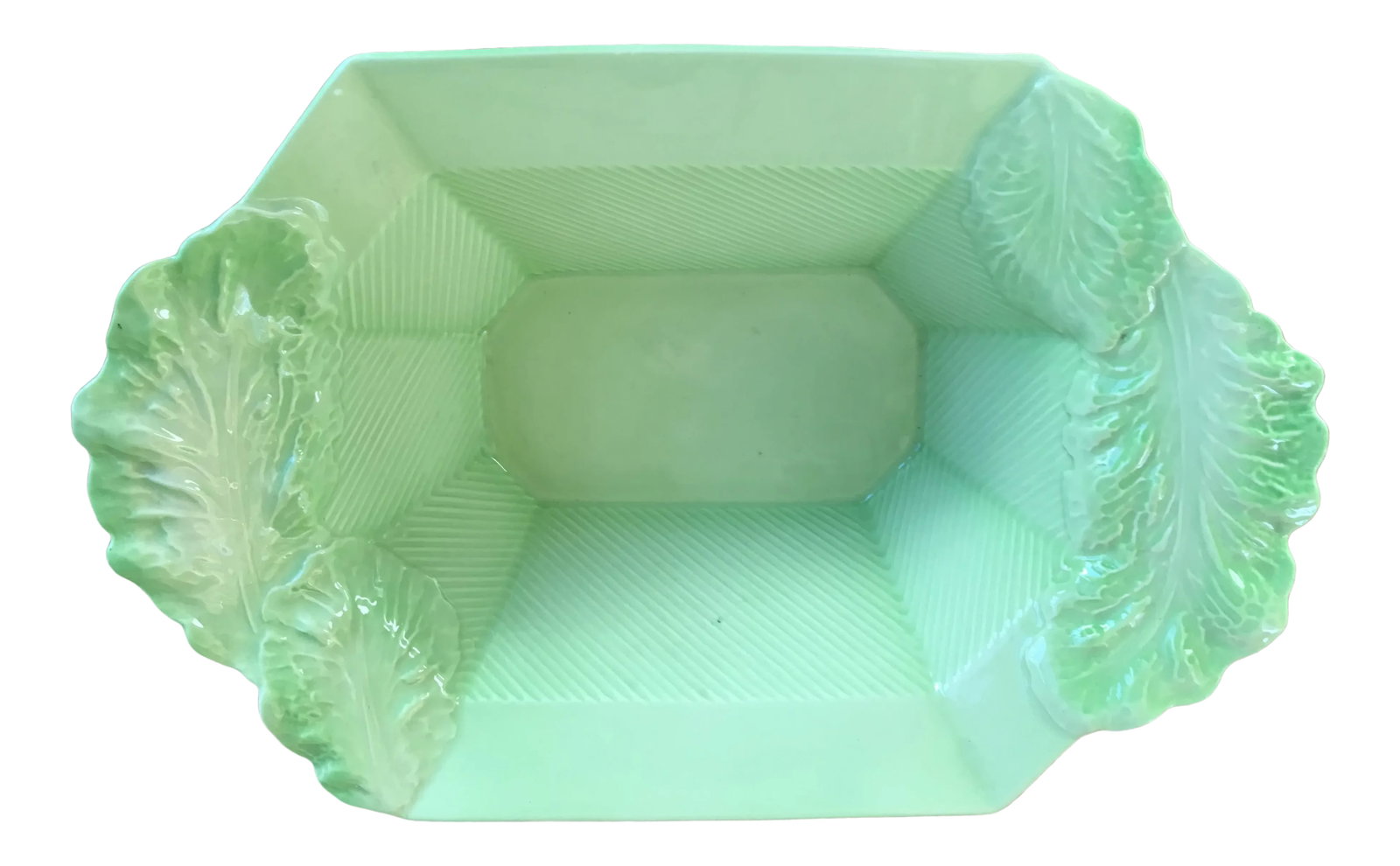 1930s Carlton Ware Lettuce Leaf Deco Bowl (1 of 9)