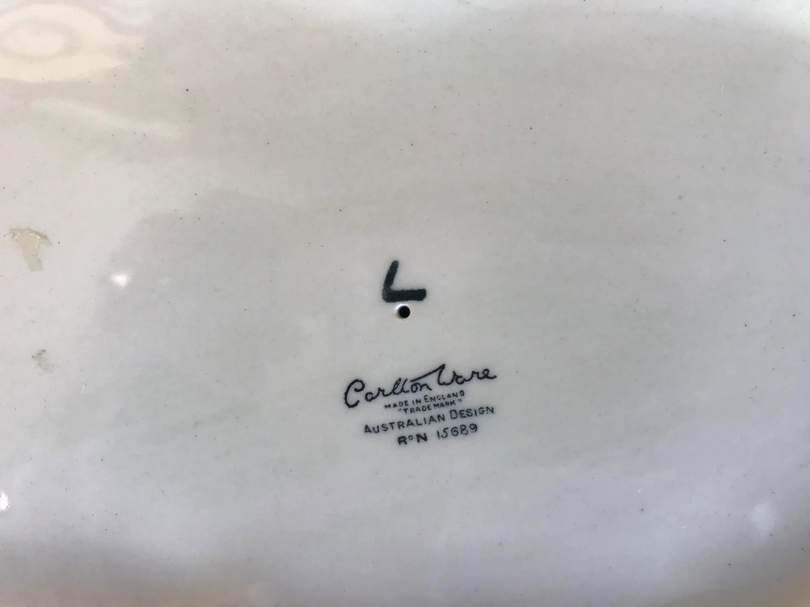 1930s Carlton Ware Lettuce Leaf Deco Bowl - 8