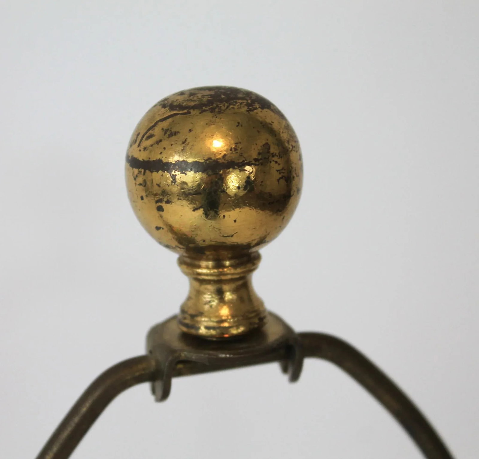 Vintage Brass Cylinder Floral Table Lamps - a Pair - 9