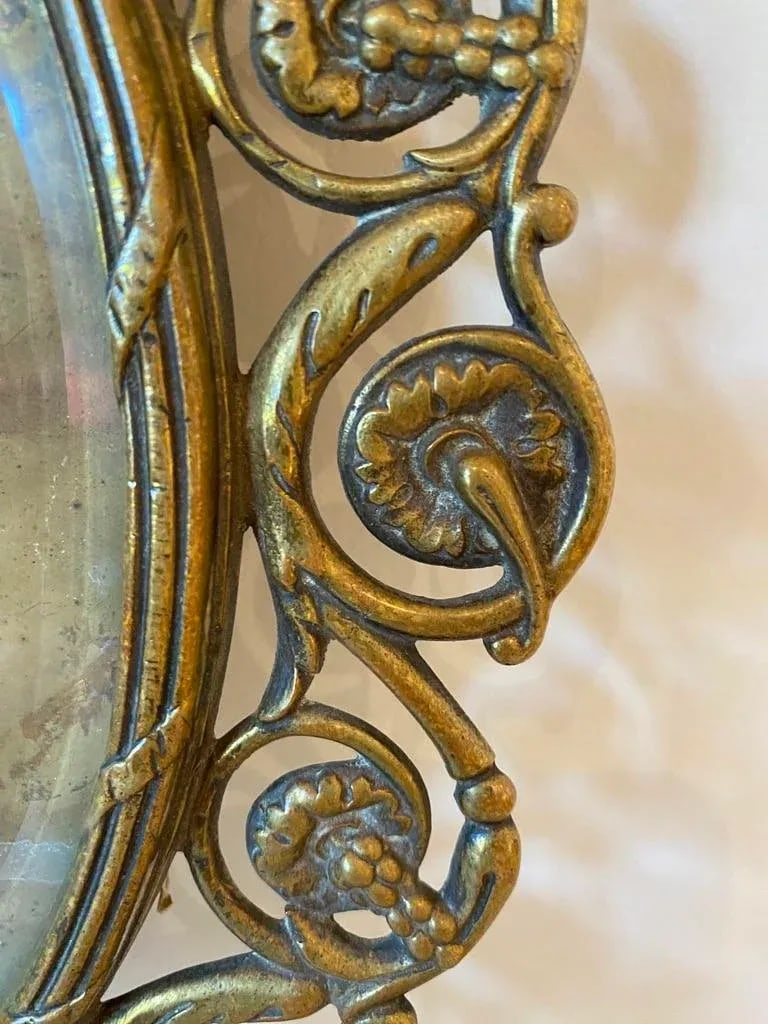 Late 19th Century Antique p.e. Guerin Brass Picture Frame With Beveled Glass - 6