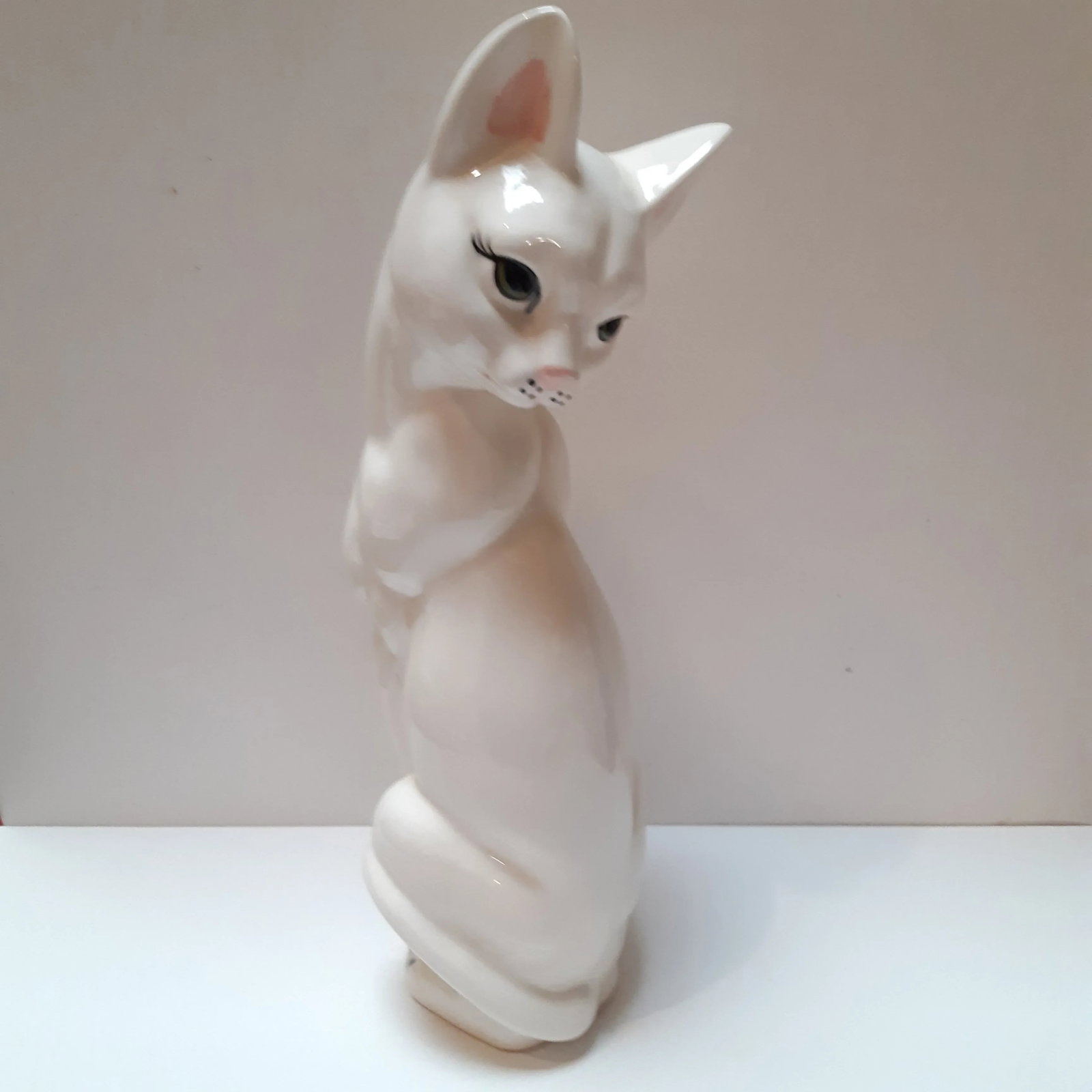 1970s Vintage Ceramic Dog and Cat Figures - a Pair - 3