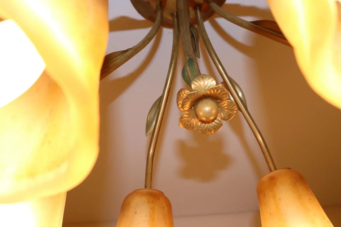 Cierre Studio Handcrafted Amber Glass Difffuser Ceiling Lamp - 10
