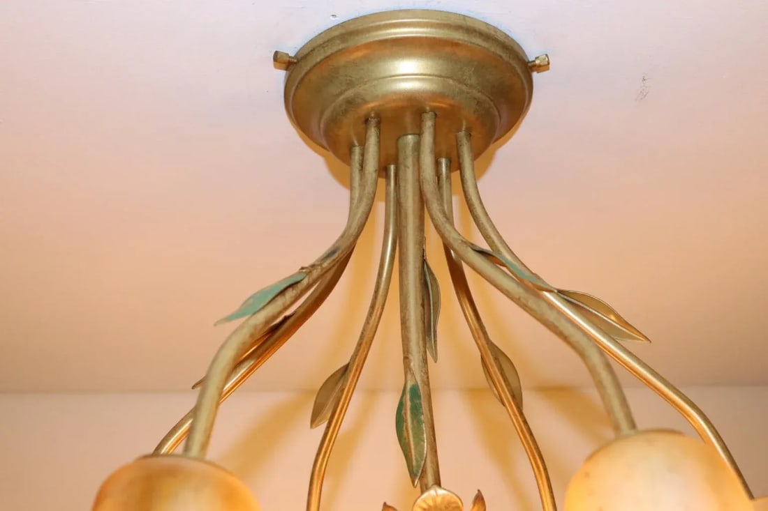 Cierre Studio Handcrafted Amber Glass Difffuser Ceiling Lamp - 12