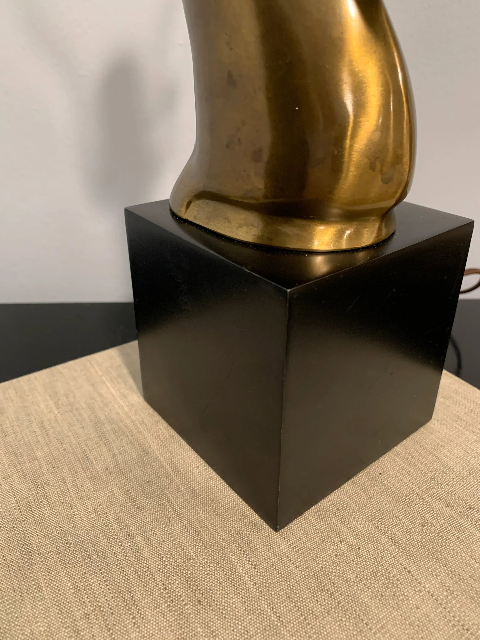 Mid 20th Century Brass Gazelle Table Lamp - 7