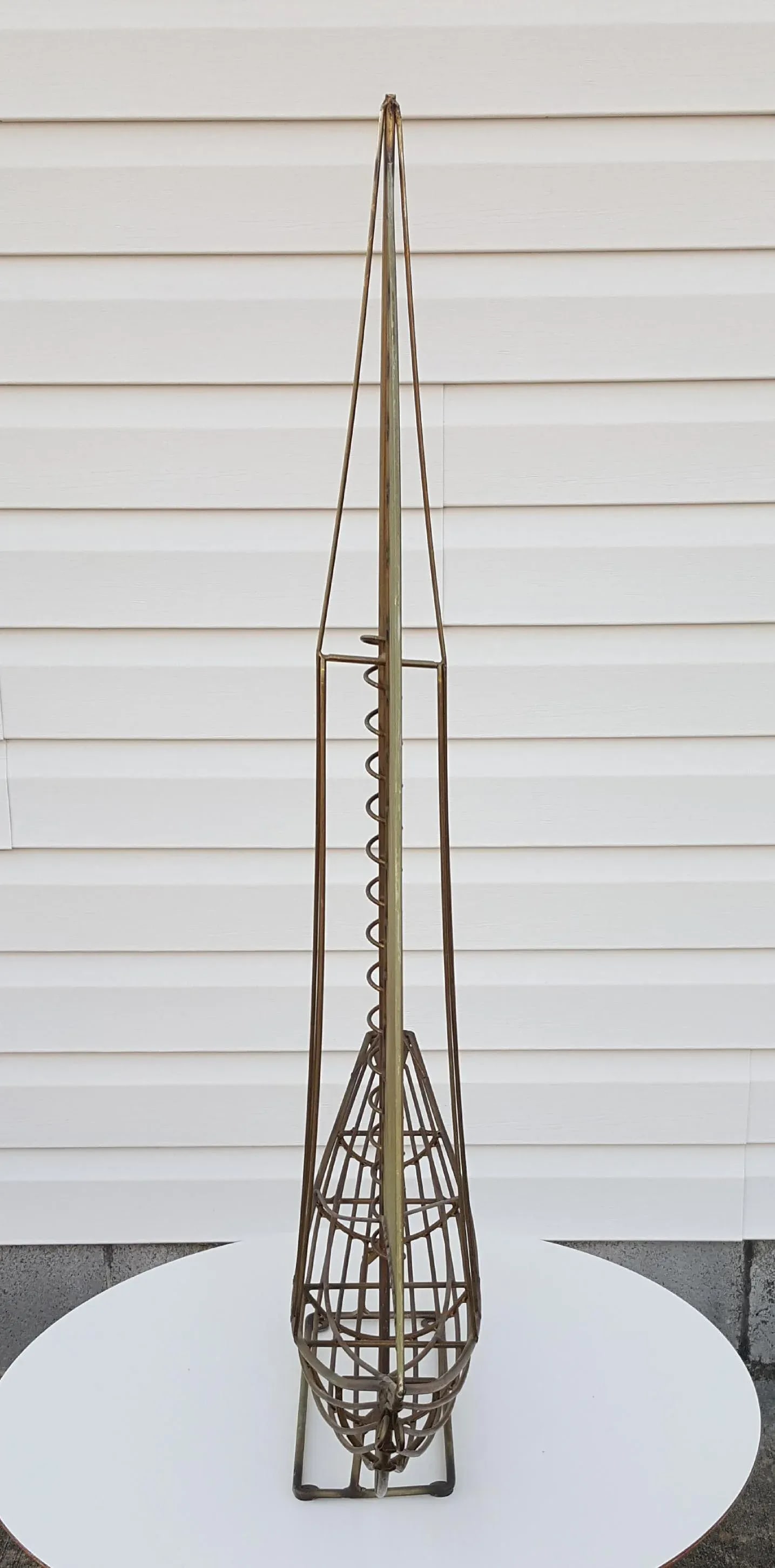 1980s Mid Century Sailboat Ship Sculpture by Curtis Jere - 3